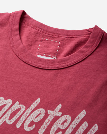 visvim Jumbo Tee S/S Dmgd Red T-Shirts Shortsleeve 0126305010002 RED
