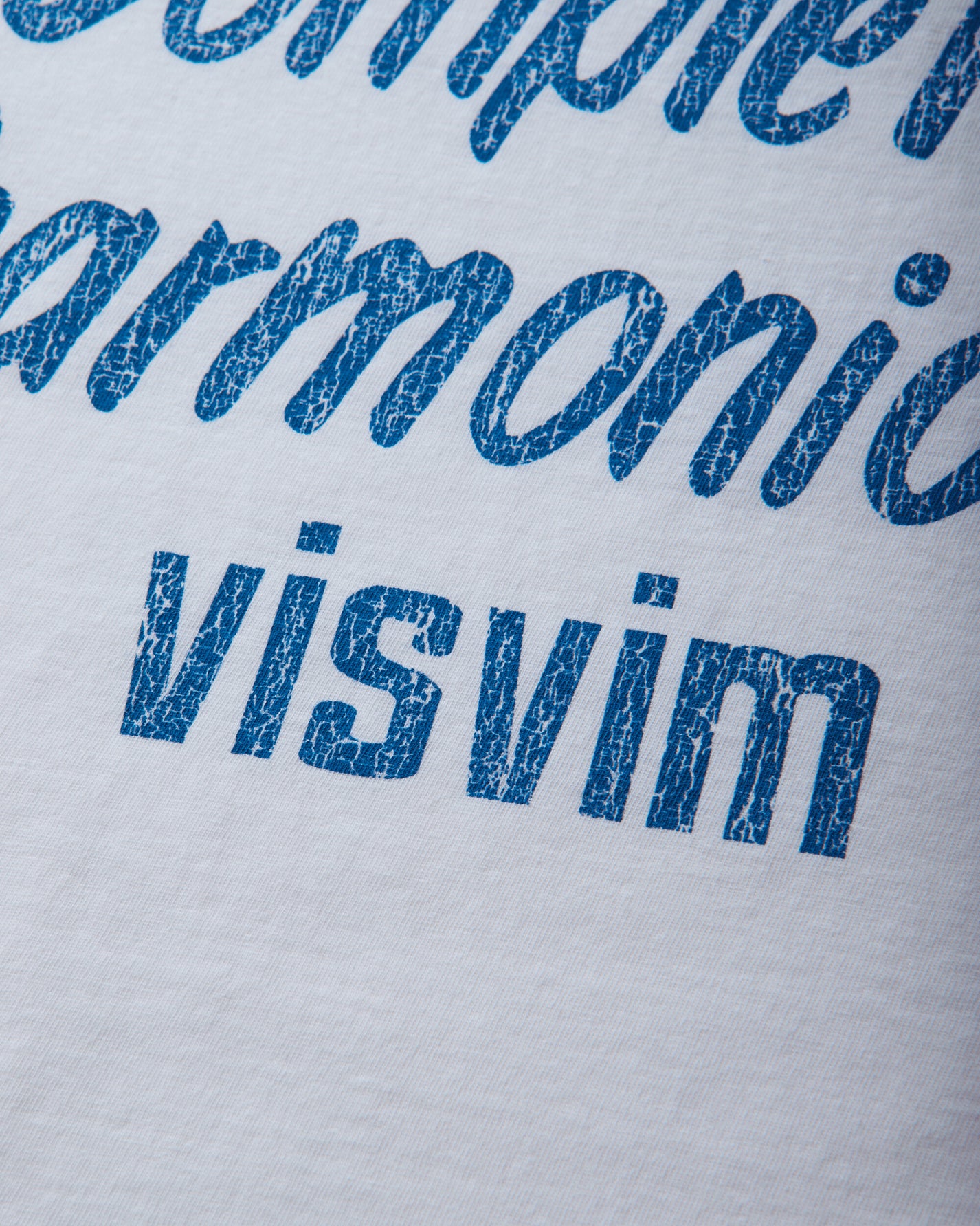 visvim Jumbo Tee S/S Dmgd White T-Shirts Shortsleeve 0126305010002 WHITE