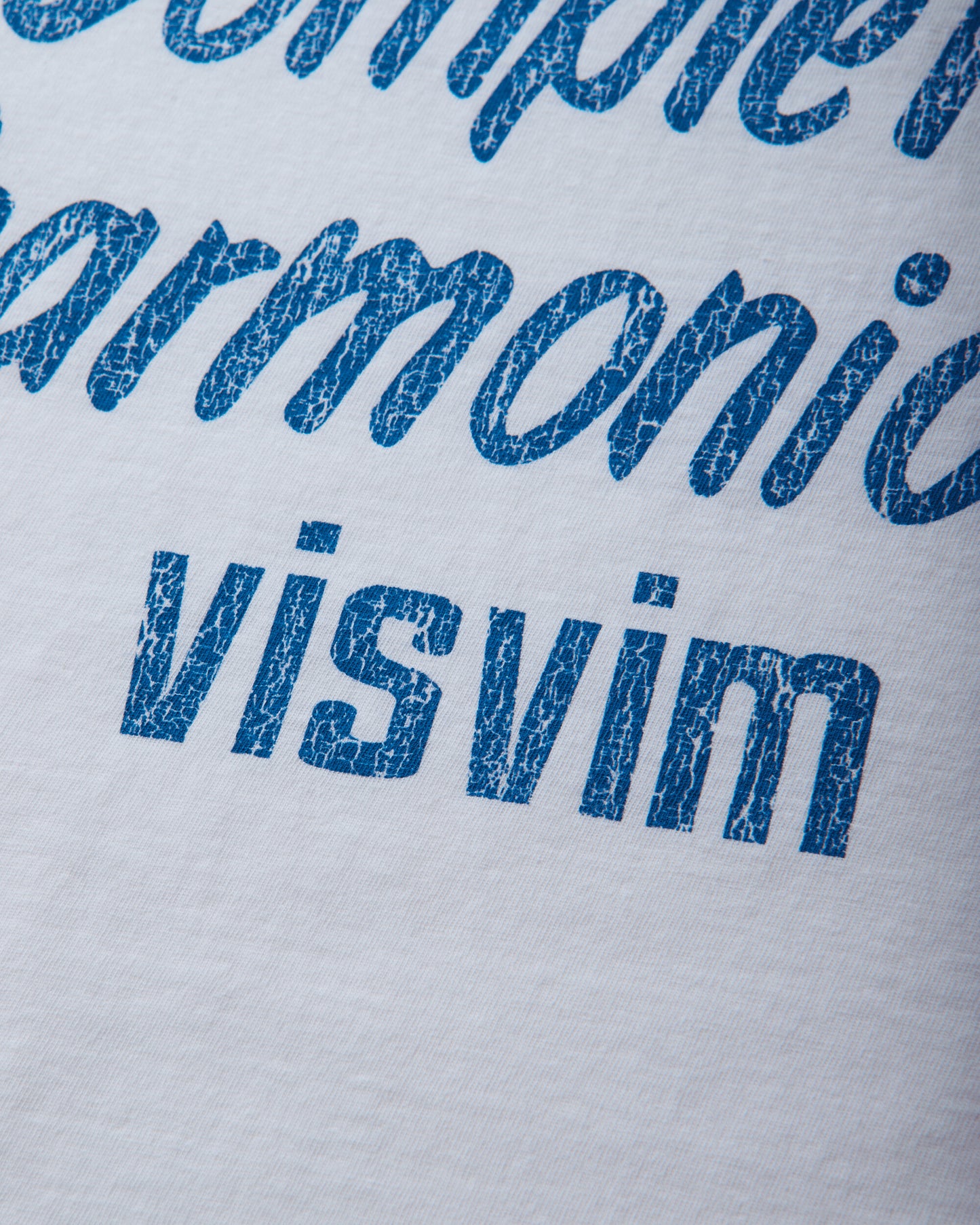 visvim Jumbo Tee S/S Dmgd White T-Shirts Shortsleeve 0126305010002 WHITE