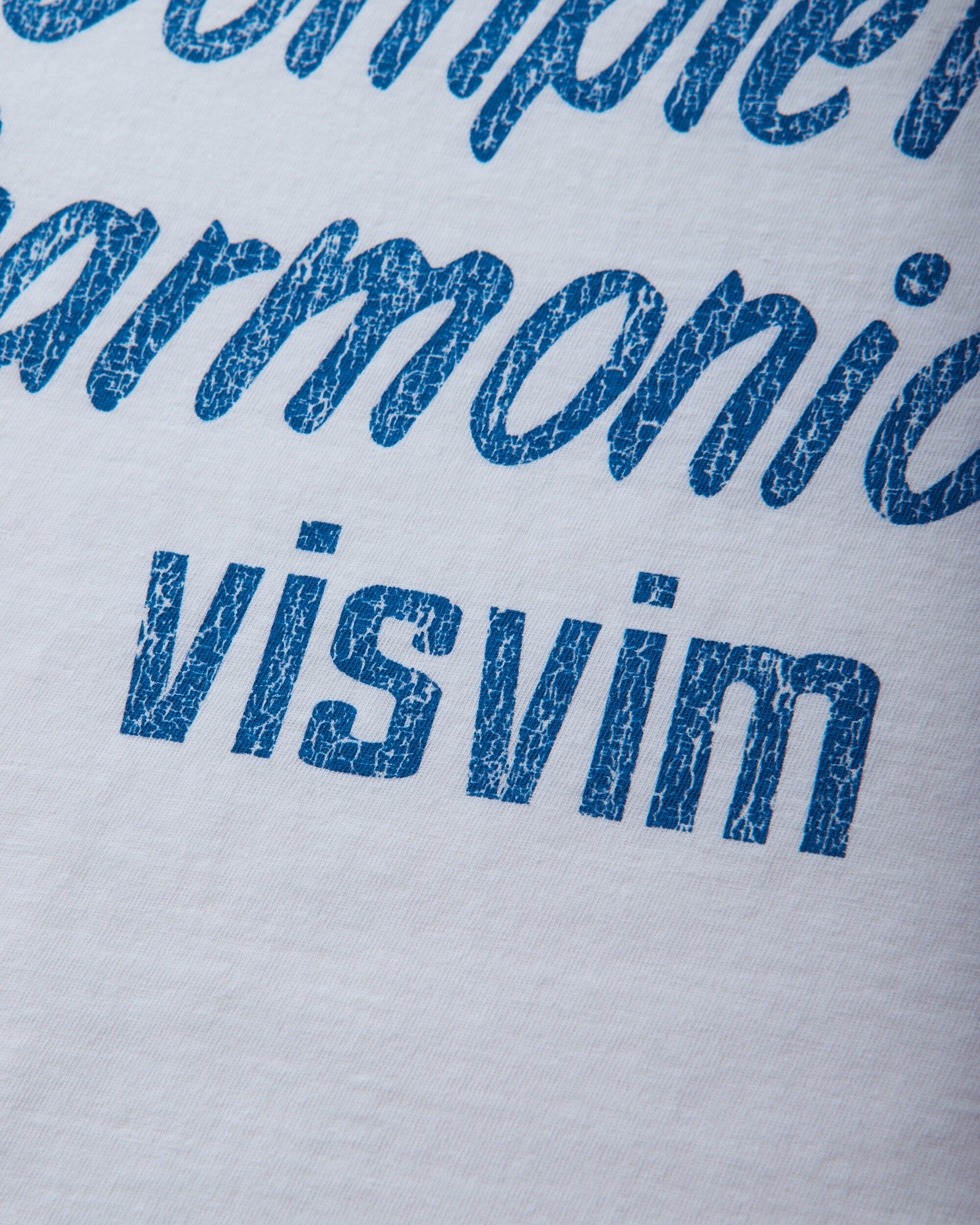 visvim Jumbo Tee S/S Dmgd White T-Shirts Shortsleeve 0126305010002 WHITE