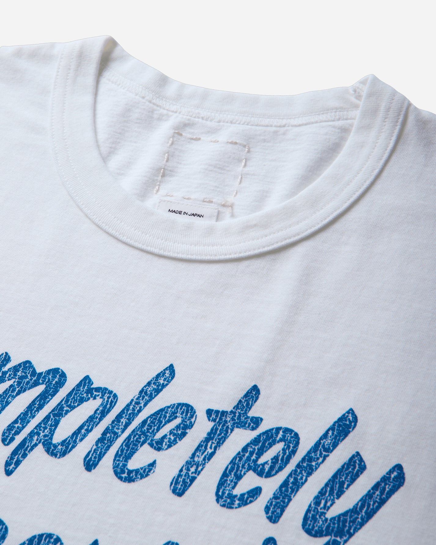 visvim Jumbo Tee S/S Dmgd White T-Shirts Shortsleeve 0126305010002 WHITE