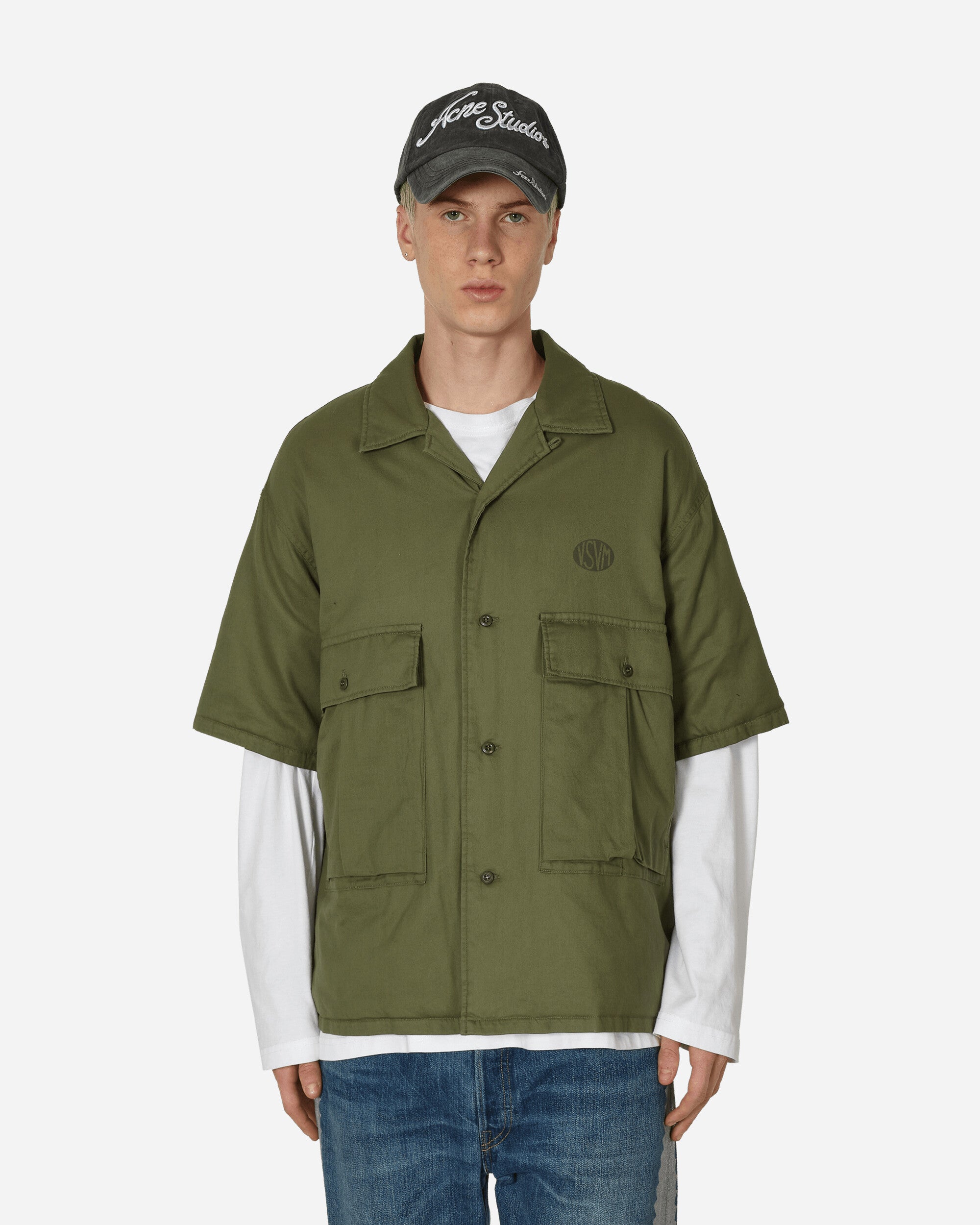 Cornet Down Shortsleeve Shirt Olive