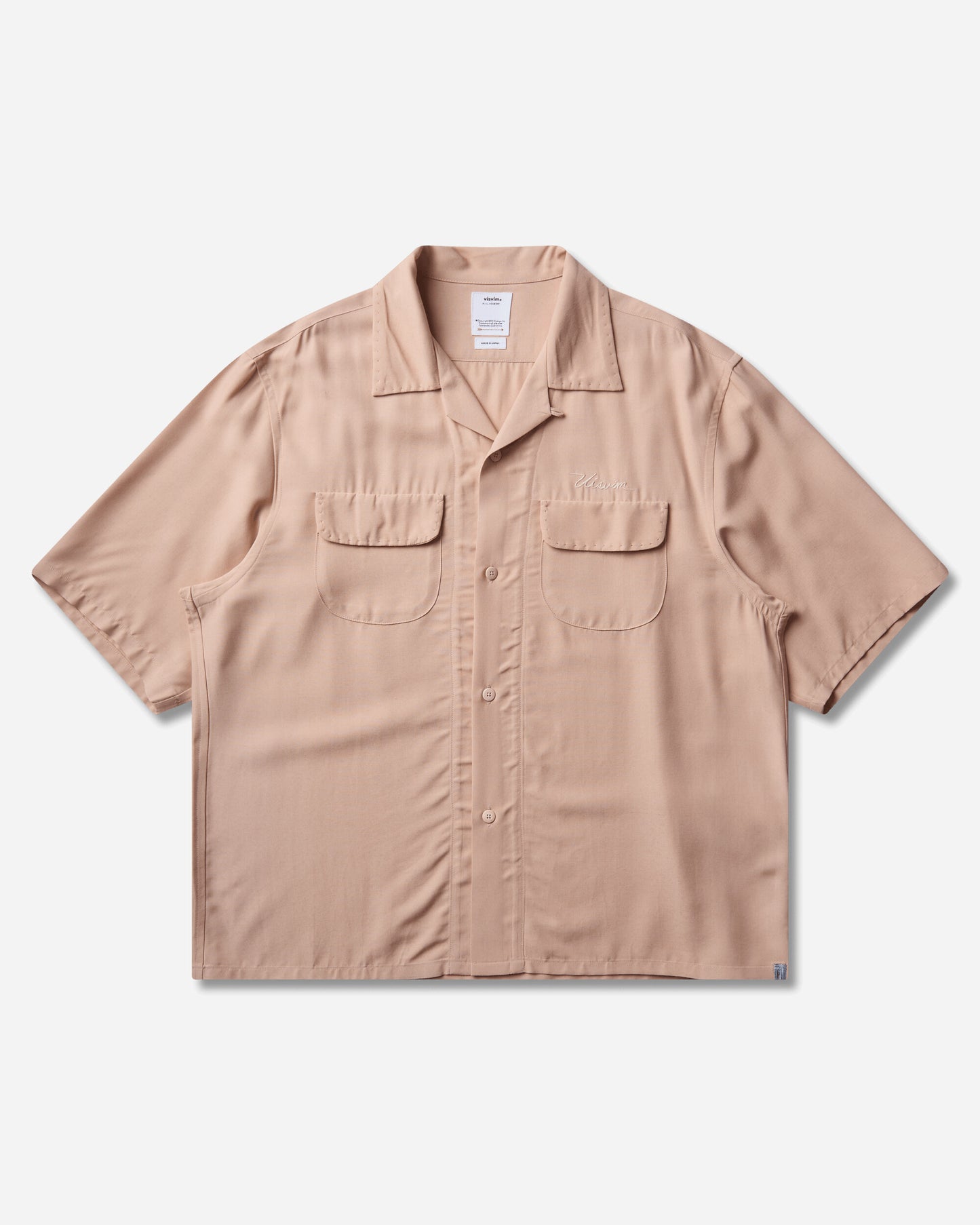visvim Keesey Shirt S/S Lt Pink Shirts Shortsleeve Shirt 0126305011002 LTPINK