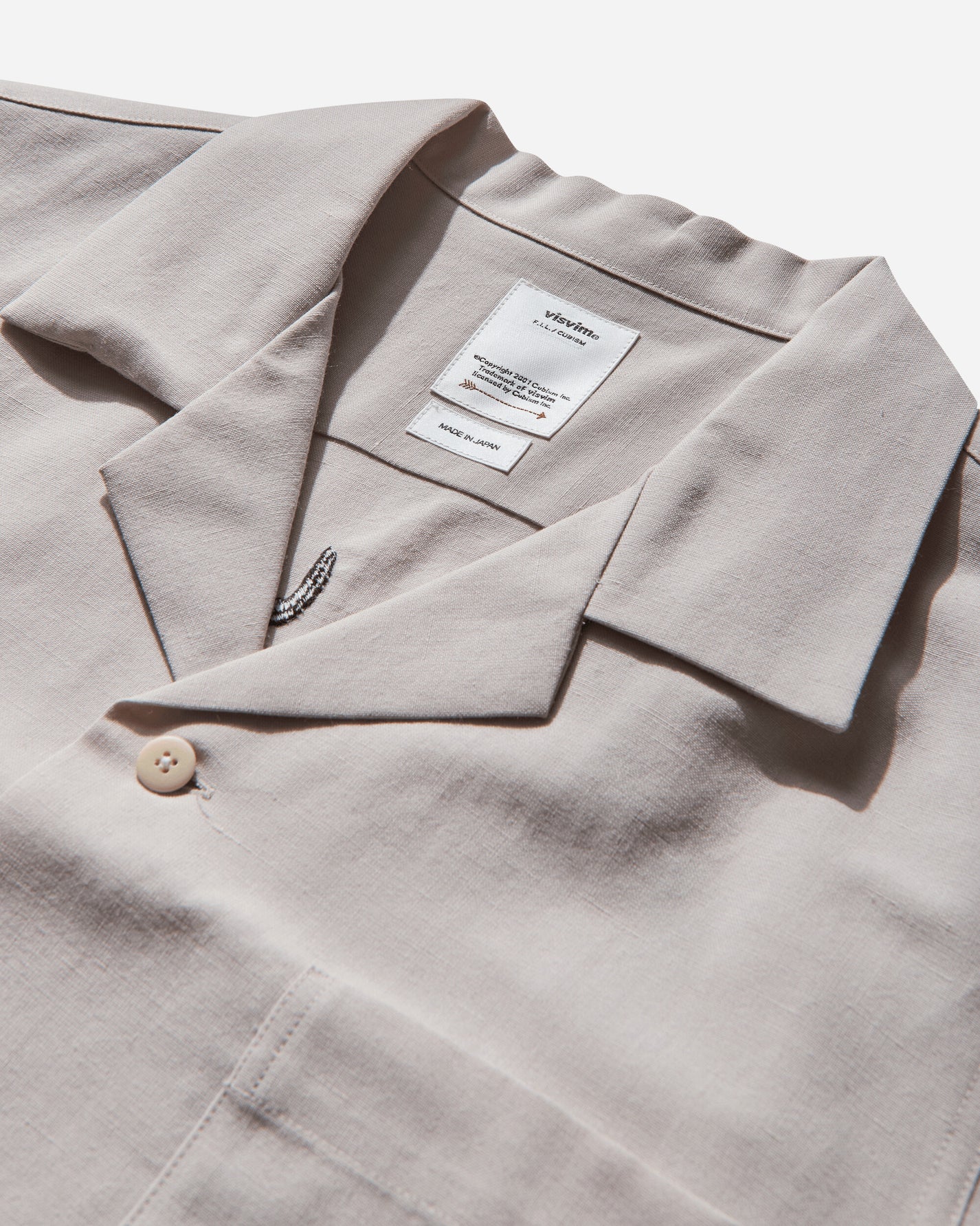 visvim Sanko Souvenir Ivory Shirts Shortsleeve Shirt 0121105011016 IVORY