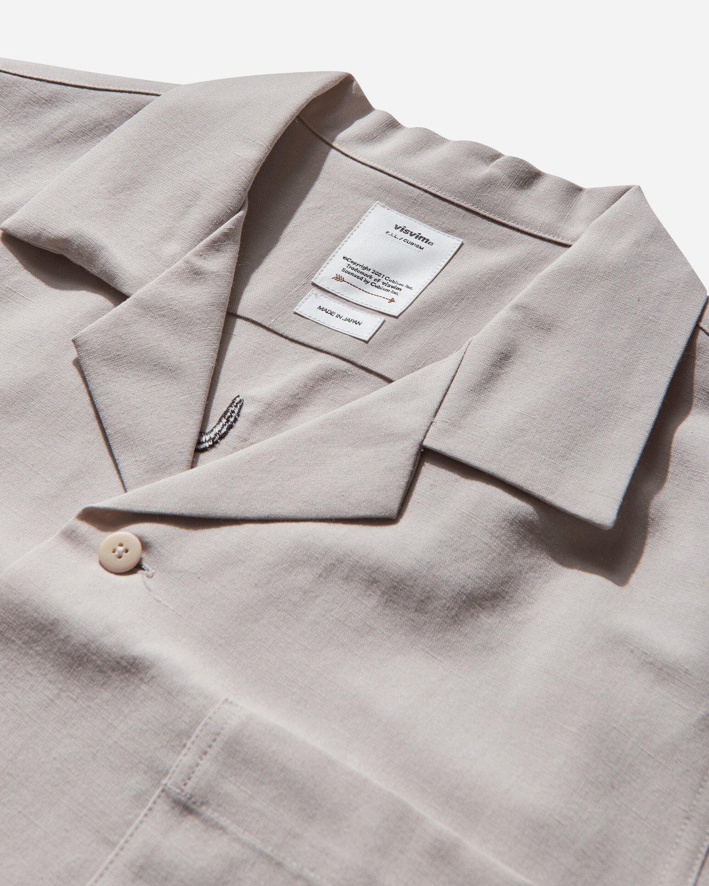 visvim Sanko Souvenir Ivory Shirts Shortsleeve Shirt 0121105011016 IVORY