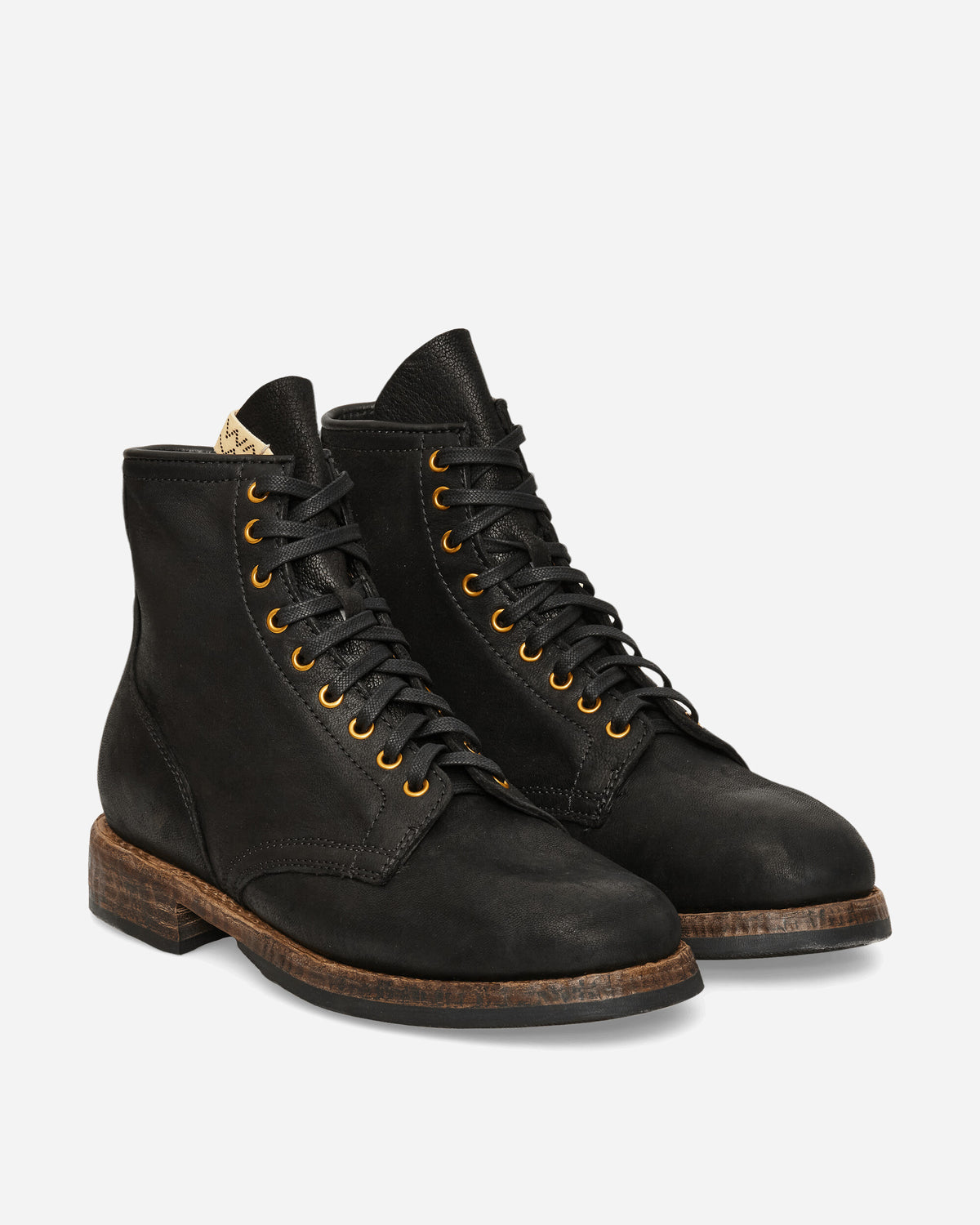 visvim Brigadier Hi-Folk Black Boots Laced Up Boots 0126202002002 BLK