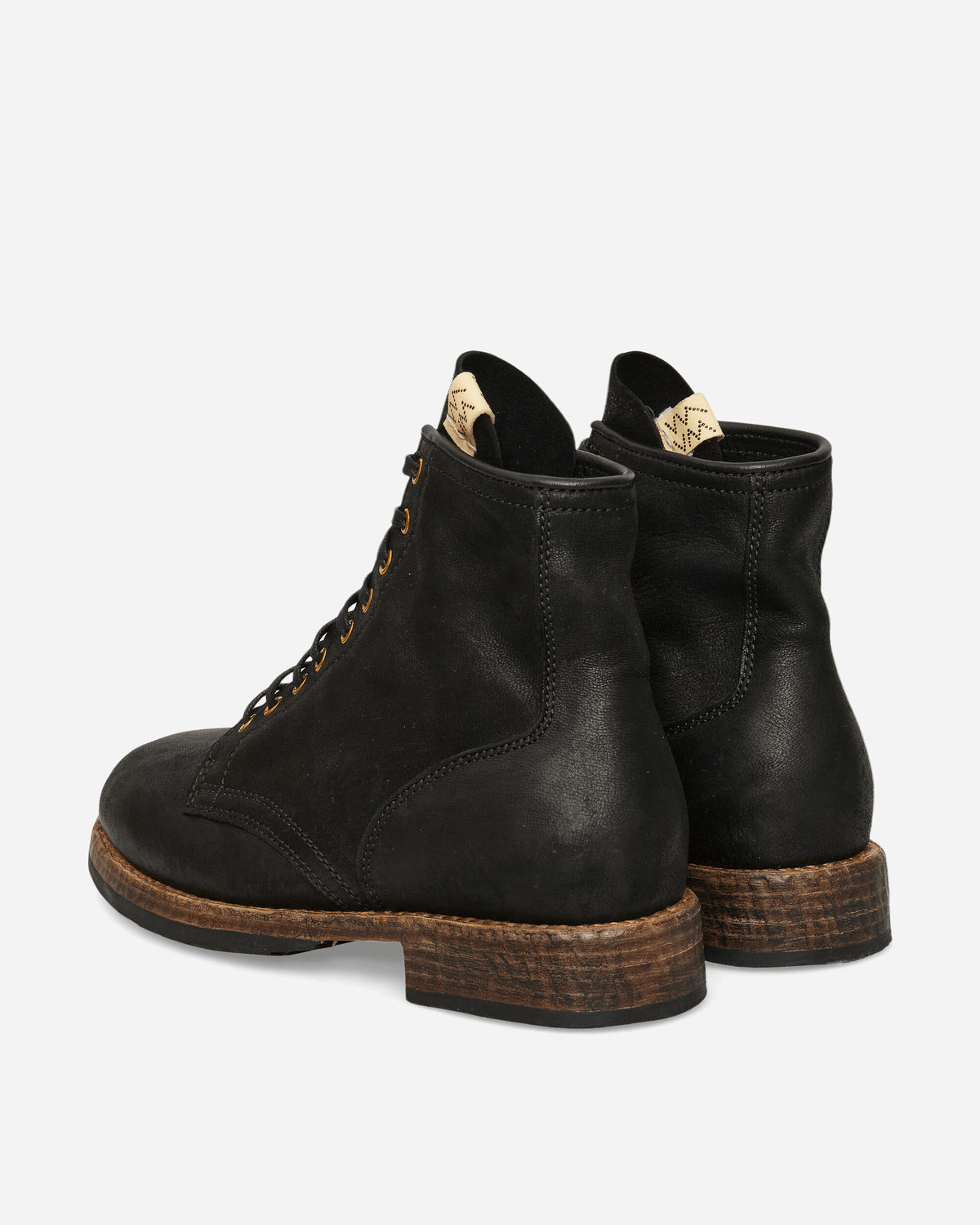 visvim Brigadier Hi-Folk Black Boots Laced Up Boots 0126202002002 BLK