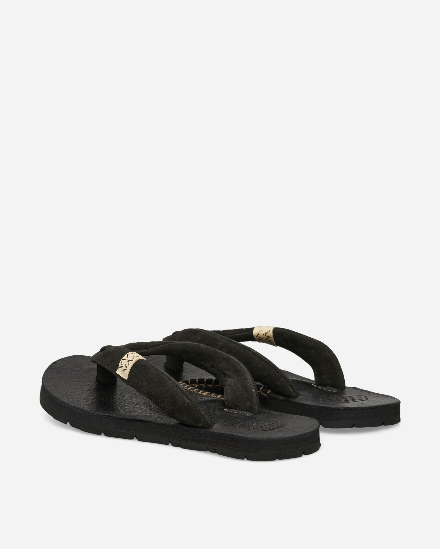 visvim Lama Sandal-Folk Black Sandals and Slides Sandals and Mules 0126302002001 BLACK