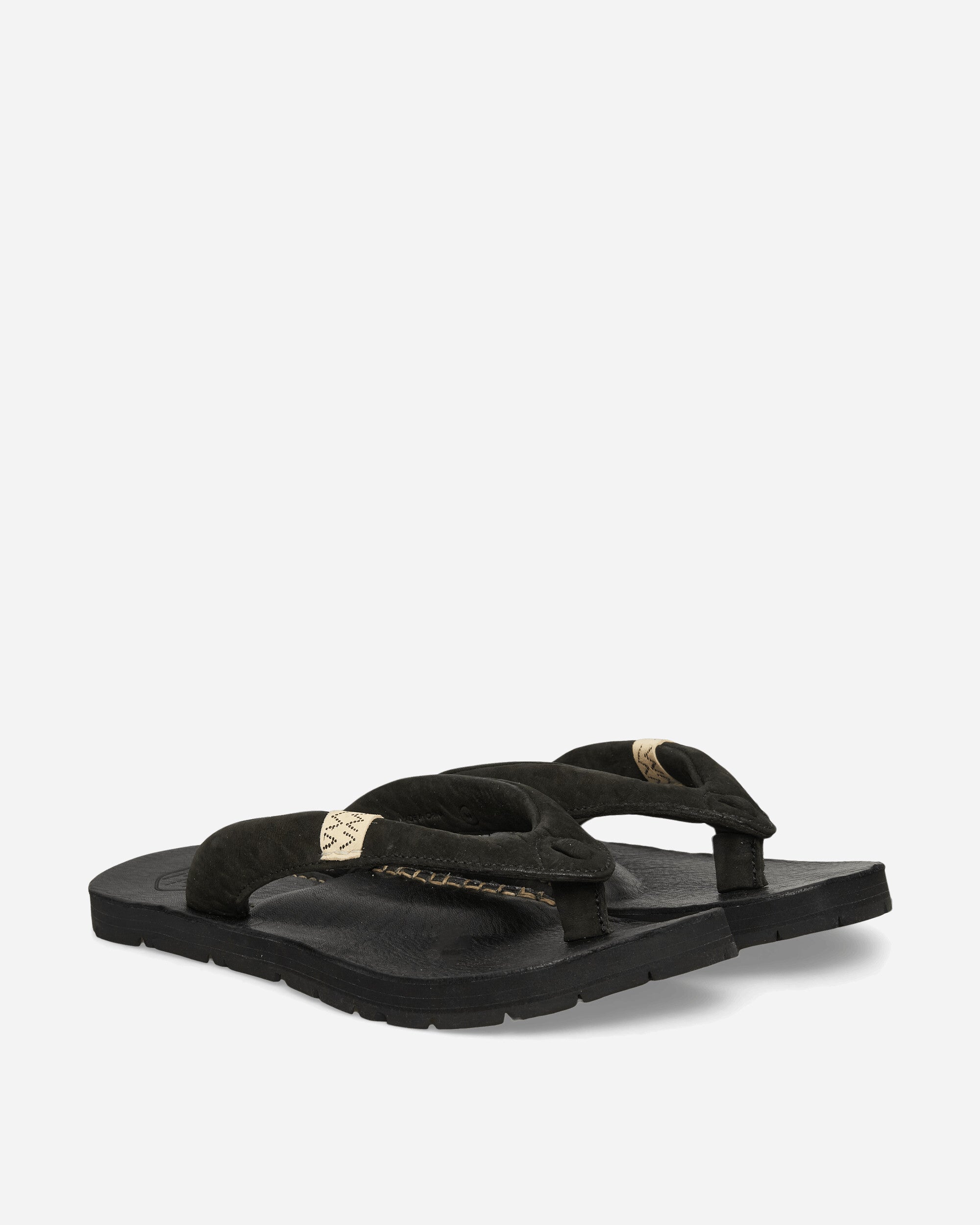visvim Lama Sandal-Folk Black Sandals and Slides Sandals and Mules 0126302002001 BLACK