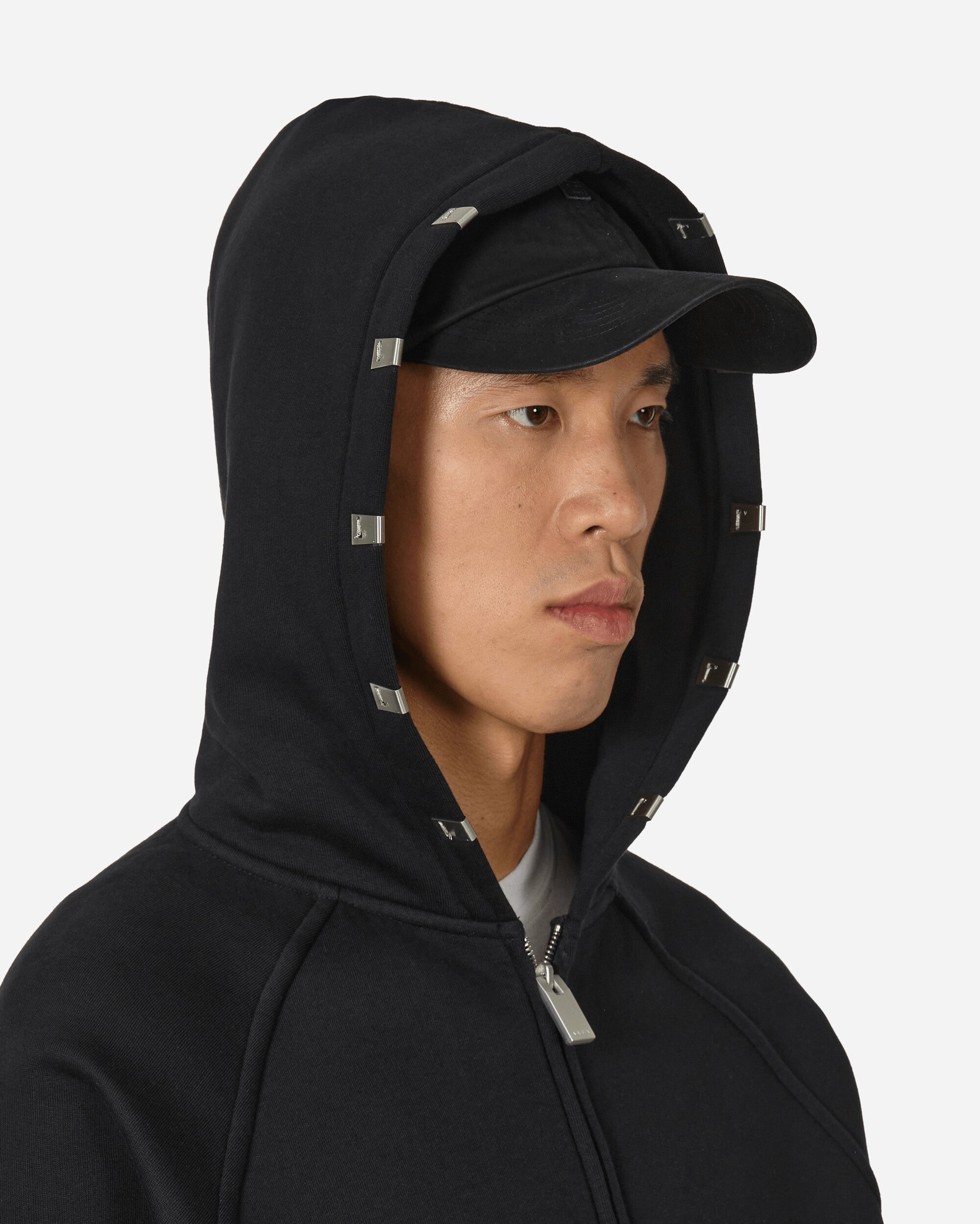 1017 ALYX 9SM Lightercap Zip Hooded Sweatshirt Black - Slam Jam 