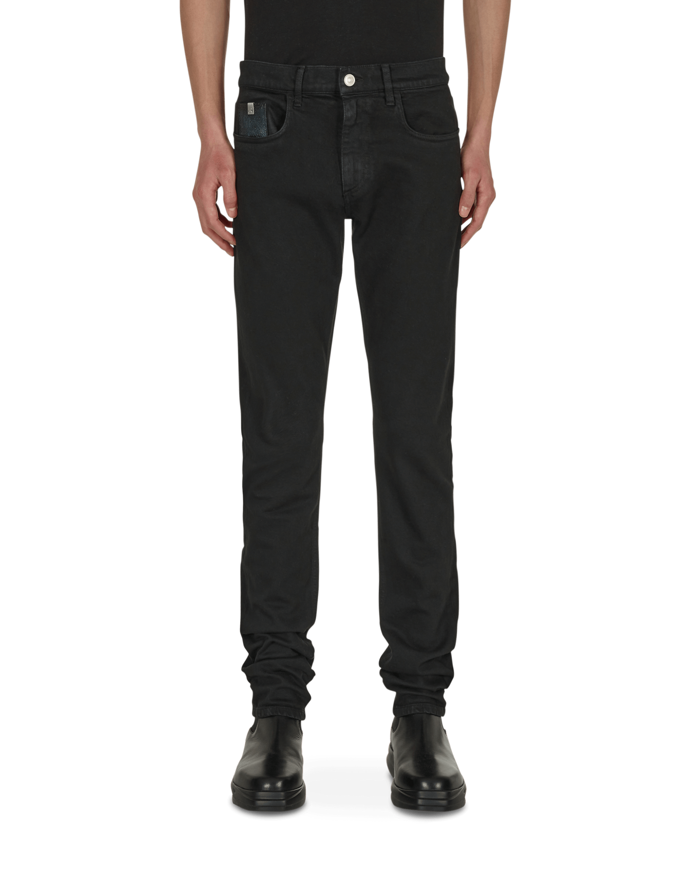 1017 Alyx 9SM 6 Pocket Skinny Black Pants Denim AAMPA0271FA01 BLK0001