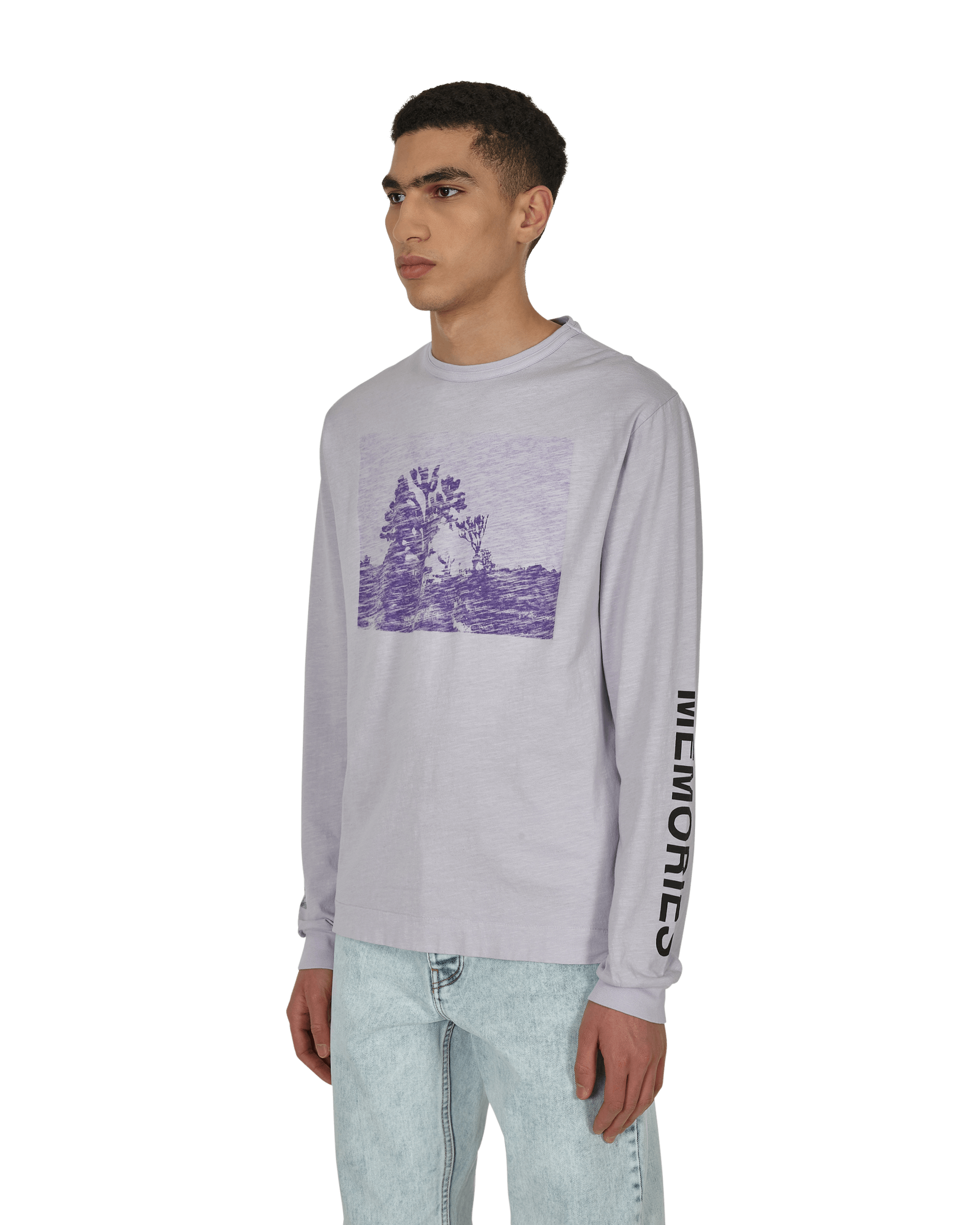 1017 Alyx 9SM Graphic Light Lilac T-Shirts Longsleeve AAMTS0299FA01 LIL0003