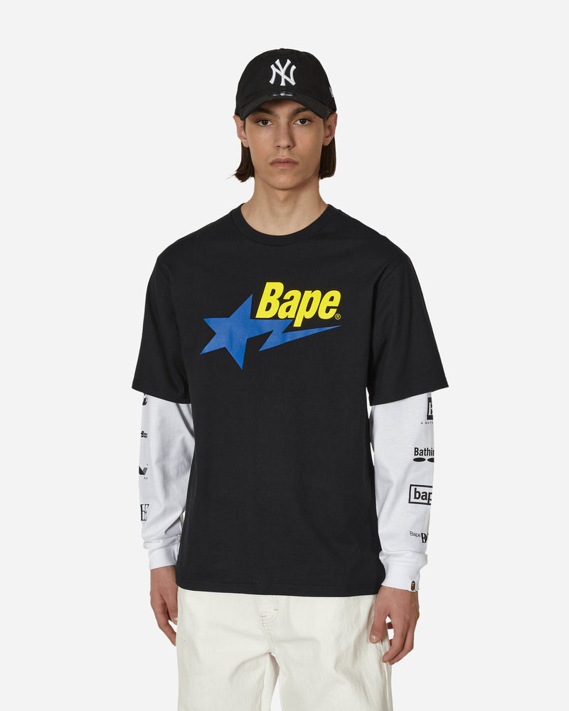 A Bathing Ape Bape Sta Layerd Longsleeve T-Shirt Black