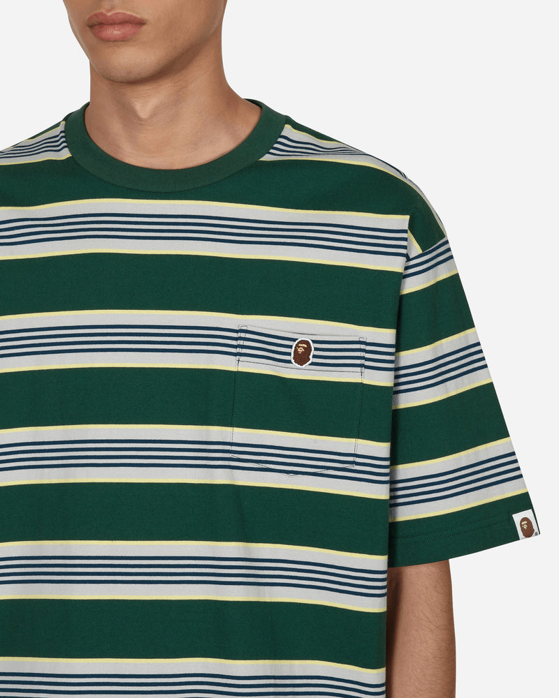 A Bathing Ape Hoop One Point Relaxed Fit T-Shirt Green