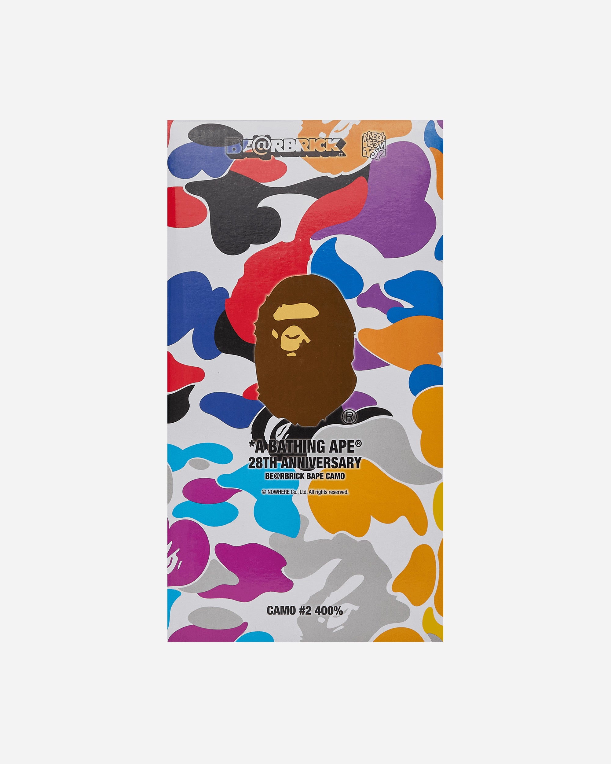 A Bathing Ape 28th Anniversary 400% Bape Camo Be@rbrick Multicolor