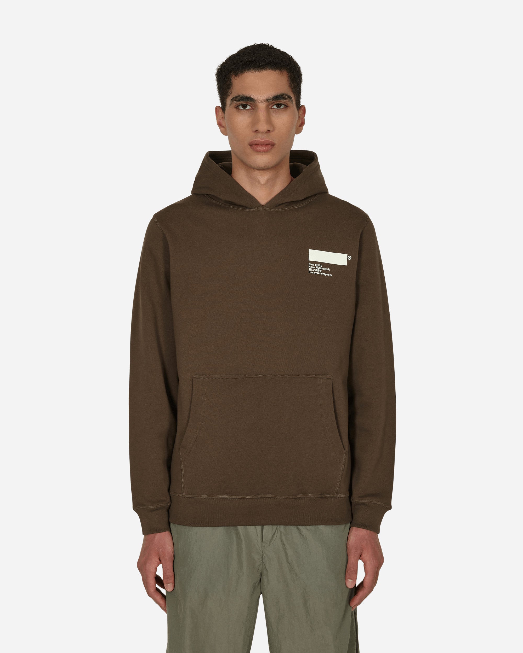 AFFXWRKS Standardised Hooded Sweatshirt Brown - Slam Jam® Official