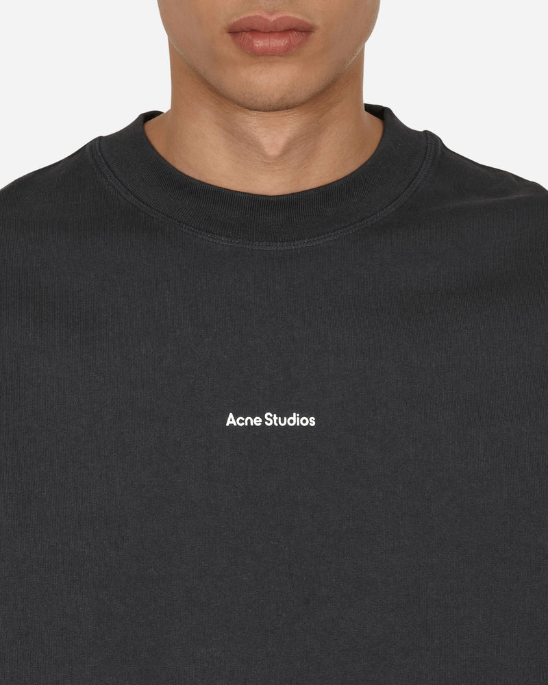 Acne Studios Logo Longsleeve T-Shirt Black - Slam Jam Official Store