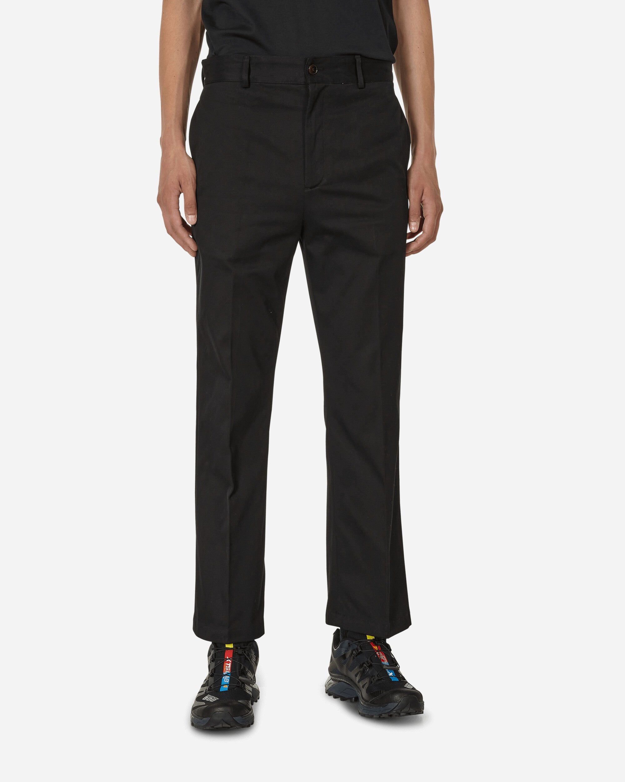 Topman skinny stacker twill pants with zip hem in black | ASOS
