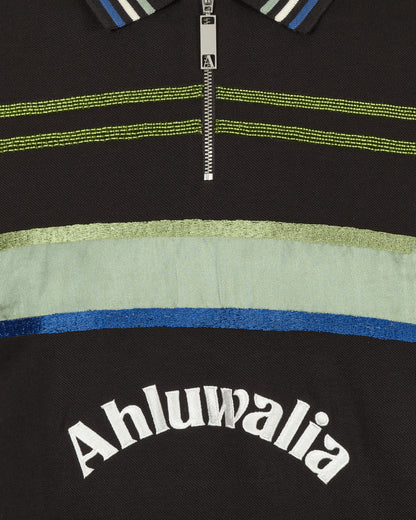 Ahluwalia Buke Short Sleeve Polo Black T-Shirts Polo M-AHLU-TO005-AW22-FA37 BL