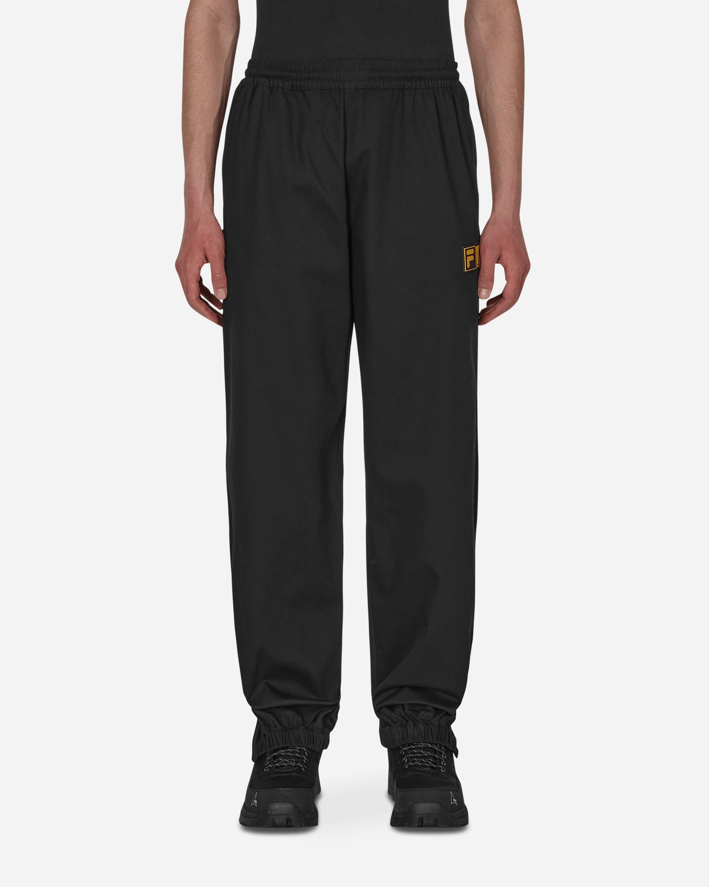 Aries Logo Twill Trackpant Black Pants Trousers FIAR30003 BLK