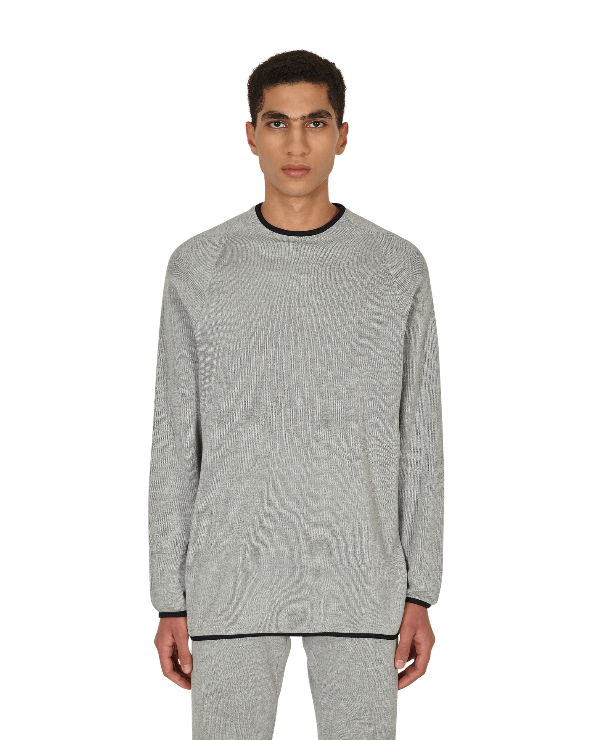 Arnar Mar Jonsson Knitted Underlayer Grey Knitwears Sweaters AMJKNITTEDUNDERTOP 001