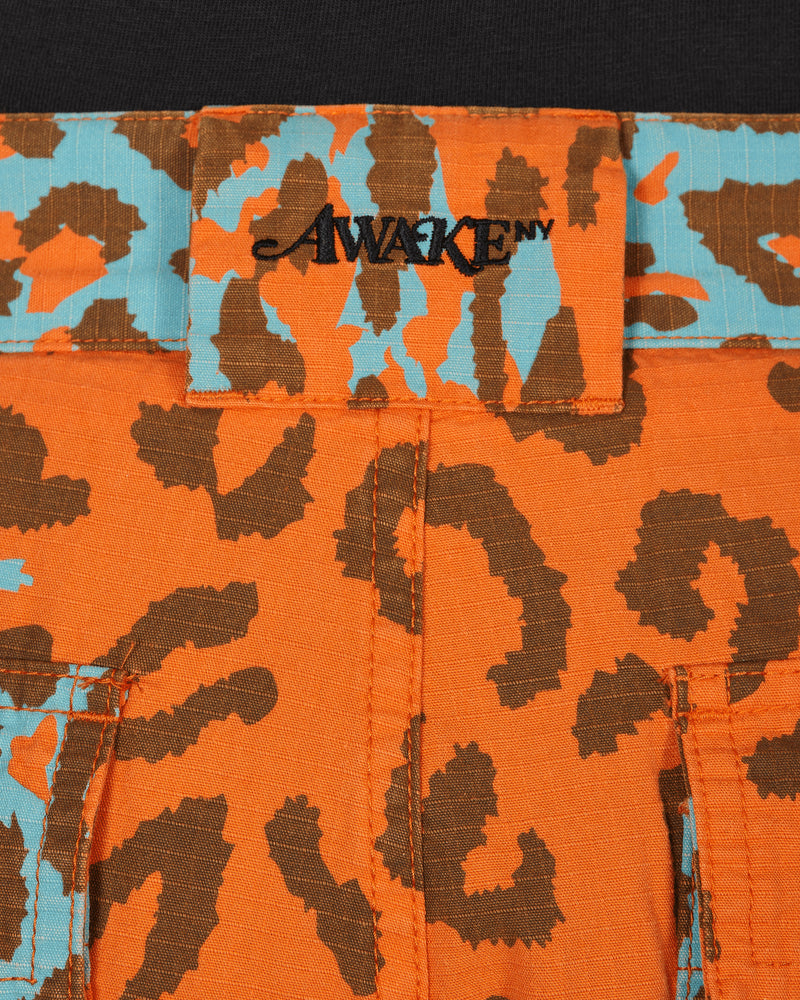 Awake NY Military Cargo Pant Printed Leopard Pants Cargo AWK-SP22-PA001 PRINTEDLEOPARD