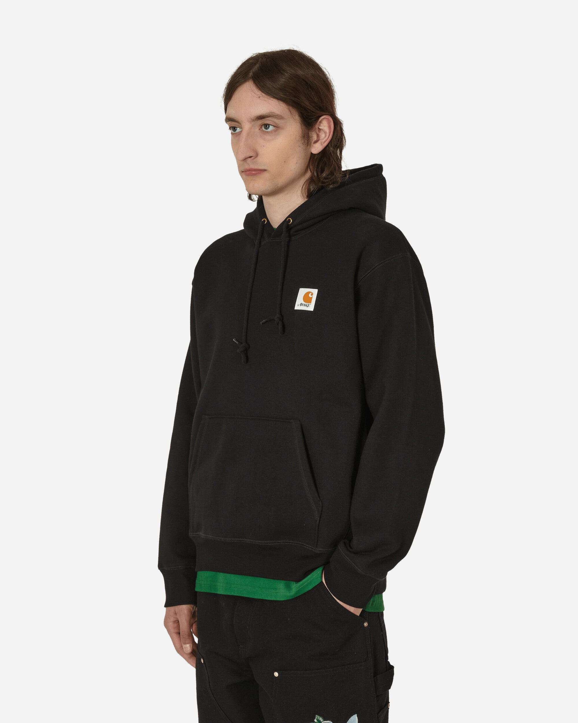Awake NY Carhartt WIP Hooded Sweatshirt Black - Slam Jam® Official 