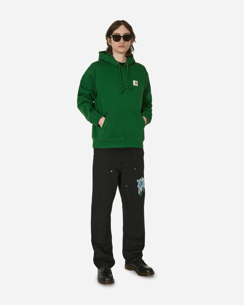 Awake NY Carhartt WIP Hooded Sweatshirt Dark Green - Slam Jam