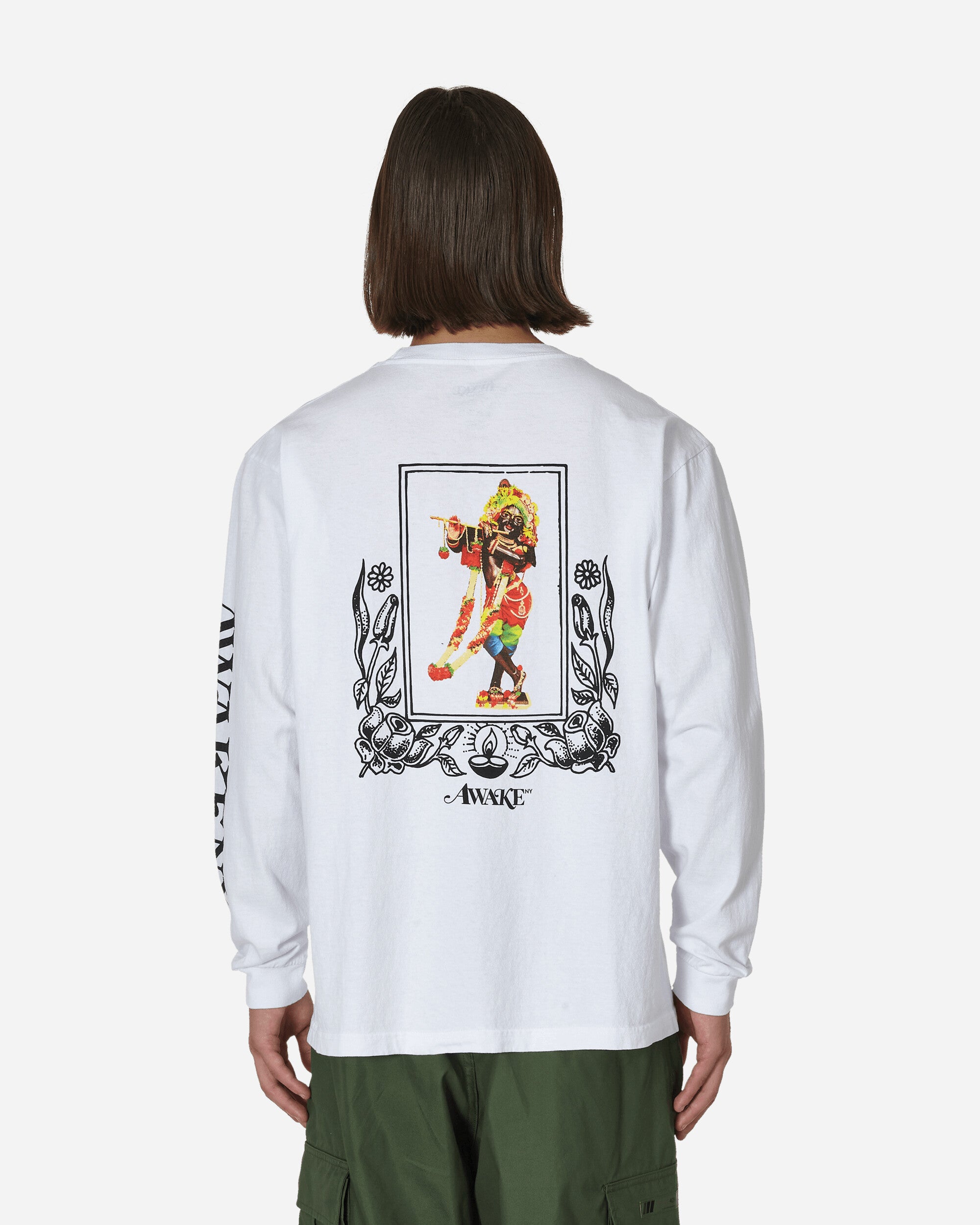 Awake NY Mind Body Spirit Longsleeve T-Shirt White - Slam Jam