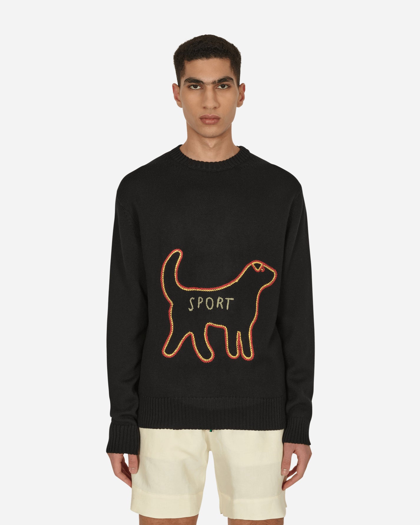 Bode Sport Black Multi Sweatshirts Crewneck MR24KT02MW001 099