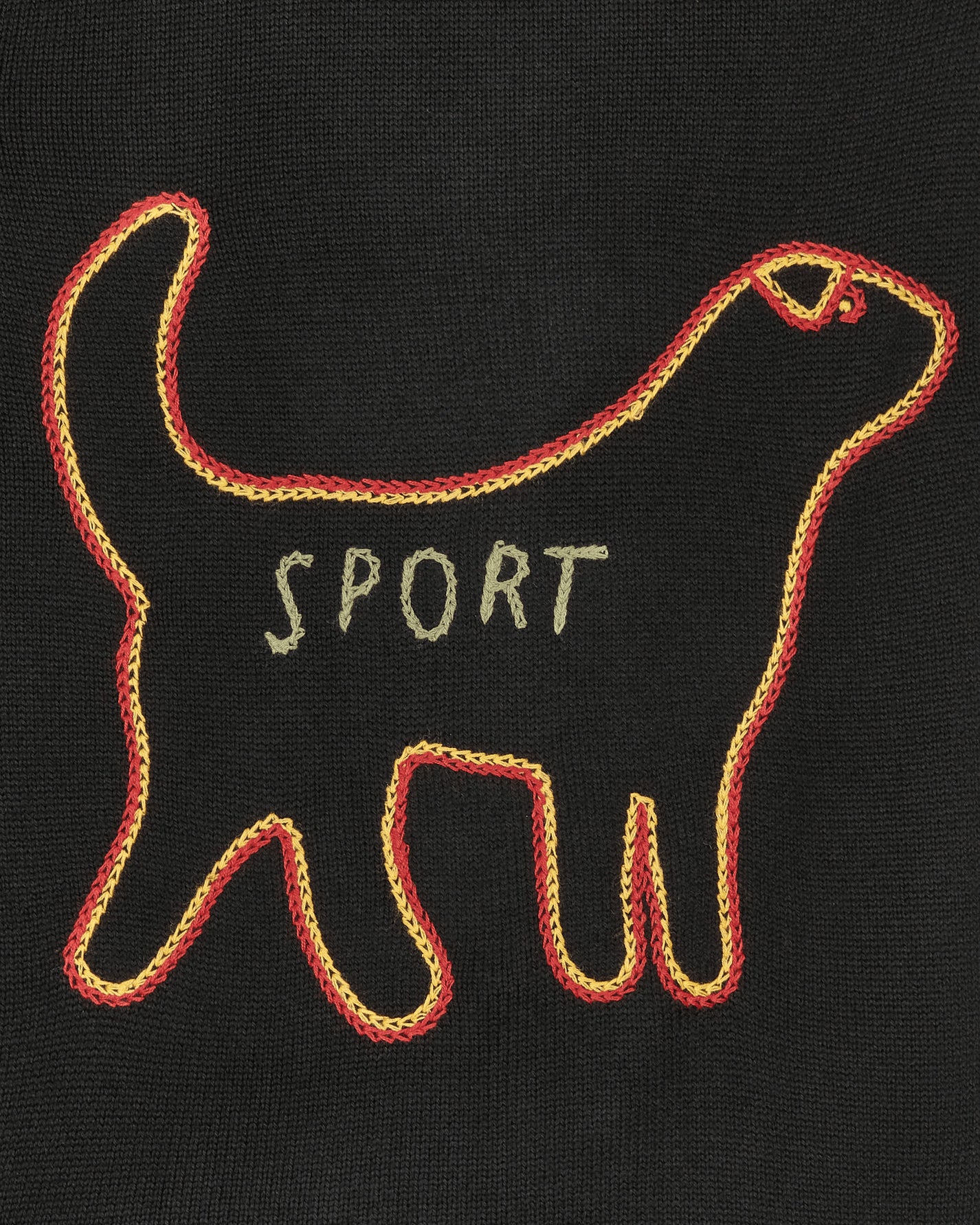 Bode Sport Black Multi Sweatshirts Crewneck MR24KT02MW001 099