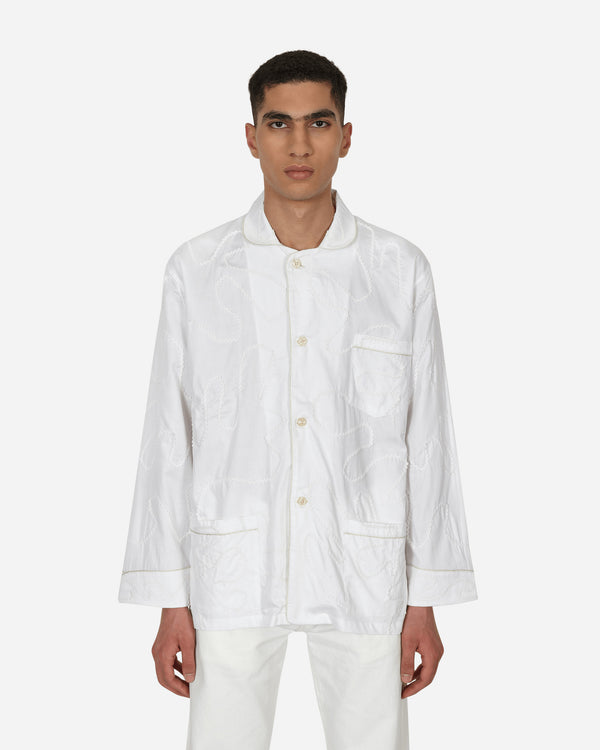 Bode - RickRack Pajama Shirt White