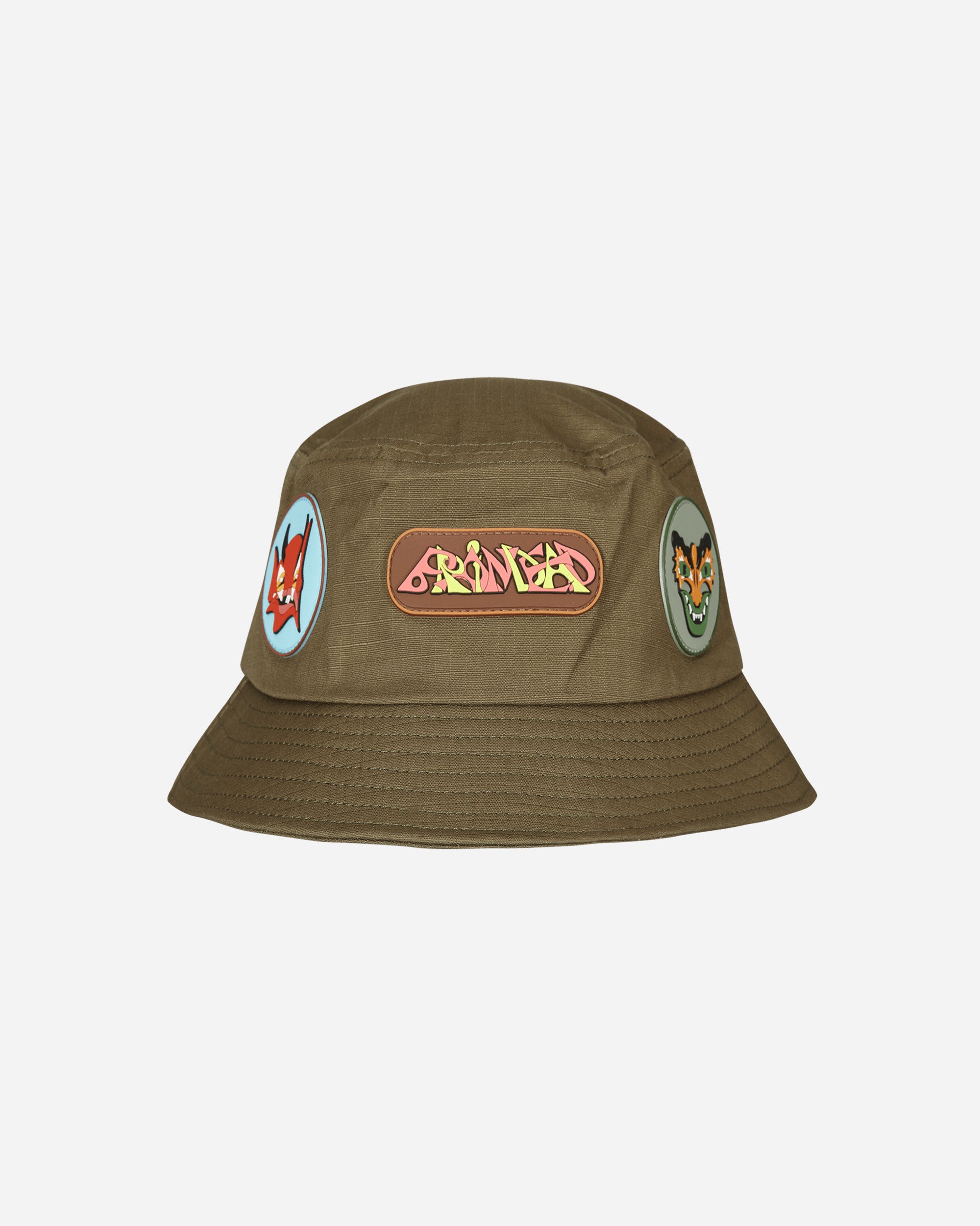 Brain Dead Metal Bucket Hat Olive Hats Bucket BDS22H02002287 GR04