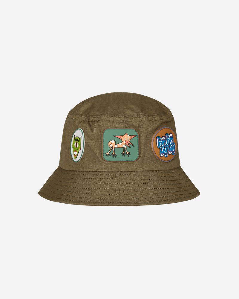 Brain Dead Metal Bucket Hat Olive Hats Bucket BDS22H02002287 GR04