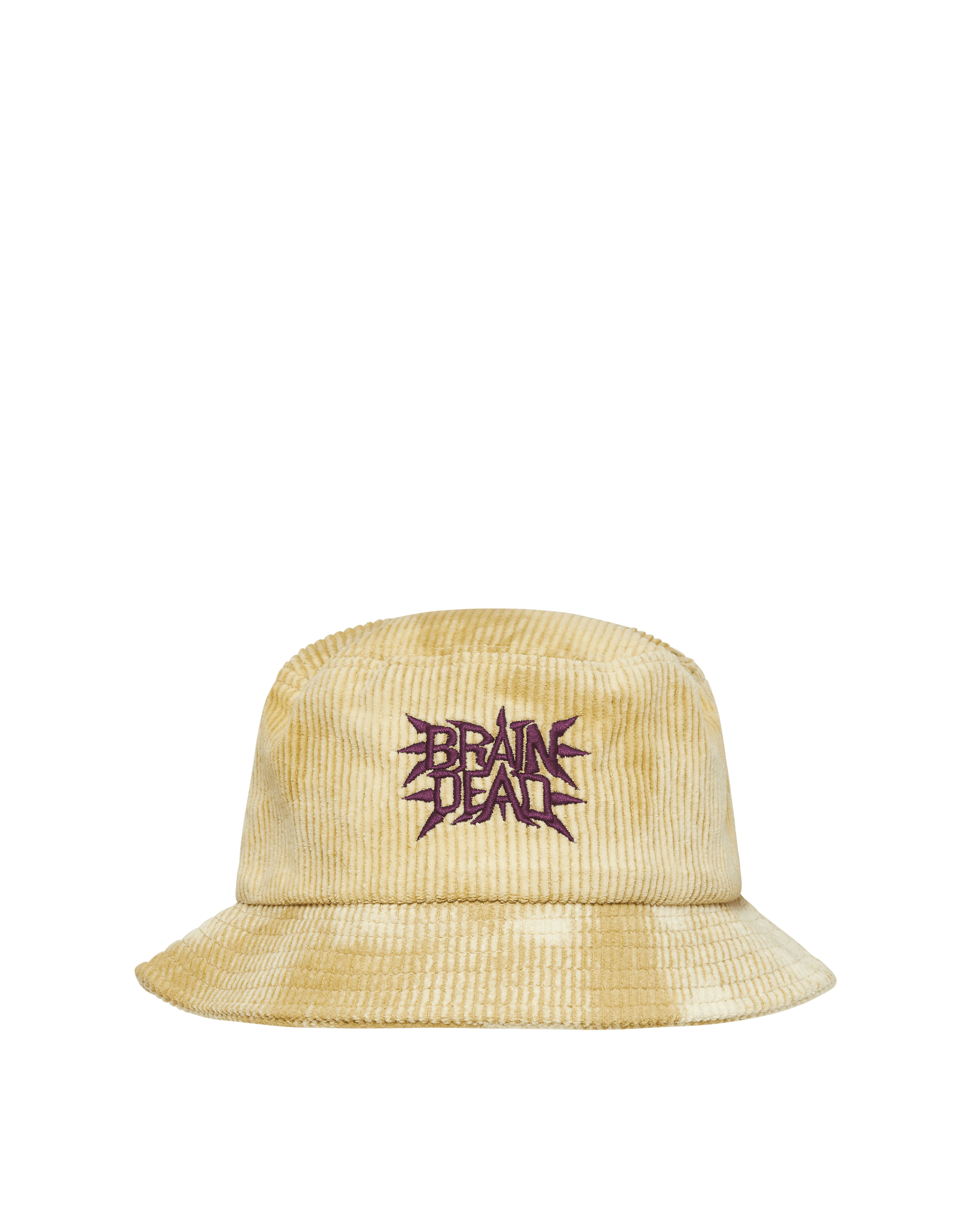 Spikey Bleached Cord Bucket Hat Yellow