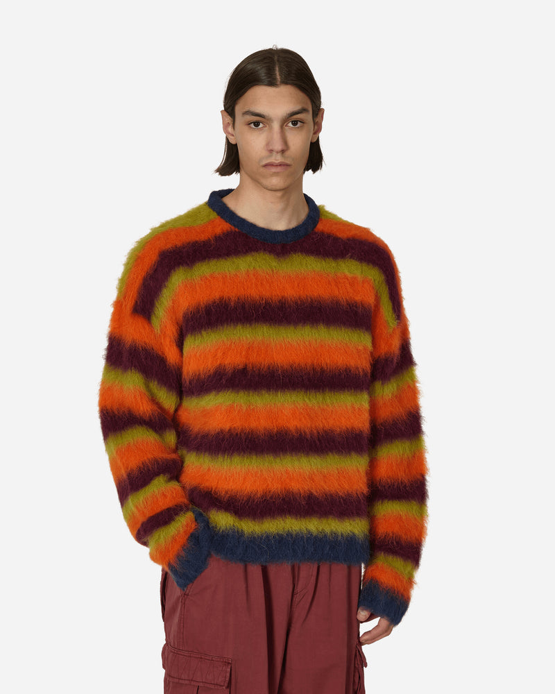 Brain Dead Boxy Stripe Knit Sweater Blue / Multi - Slam Jam