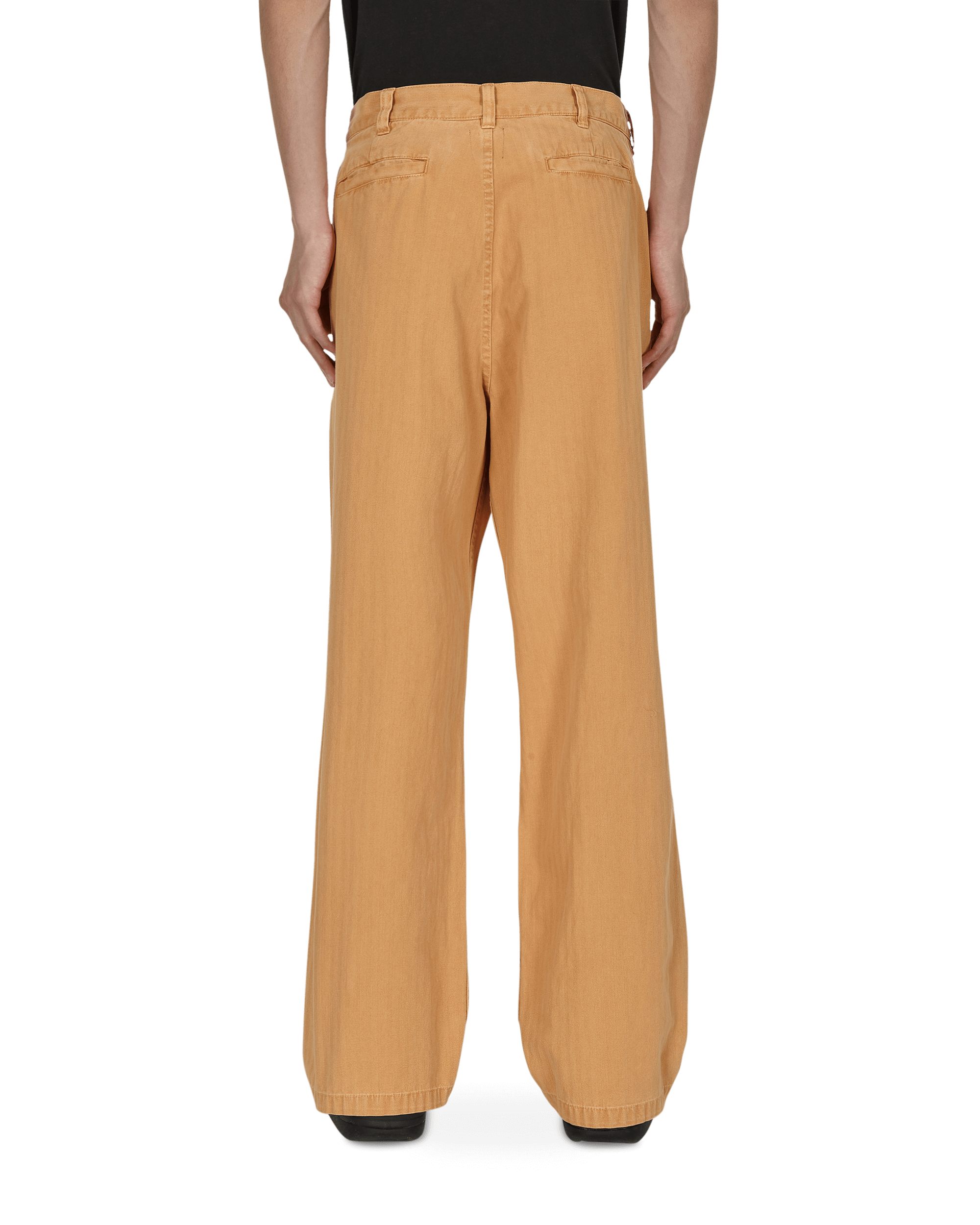 Brain Dead Livewire Pigment Dyed Herringbone Pant Squash Pants Trousers BDF21B04002030 OR03