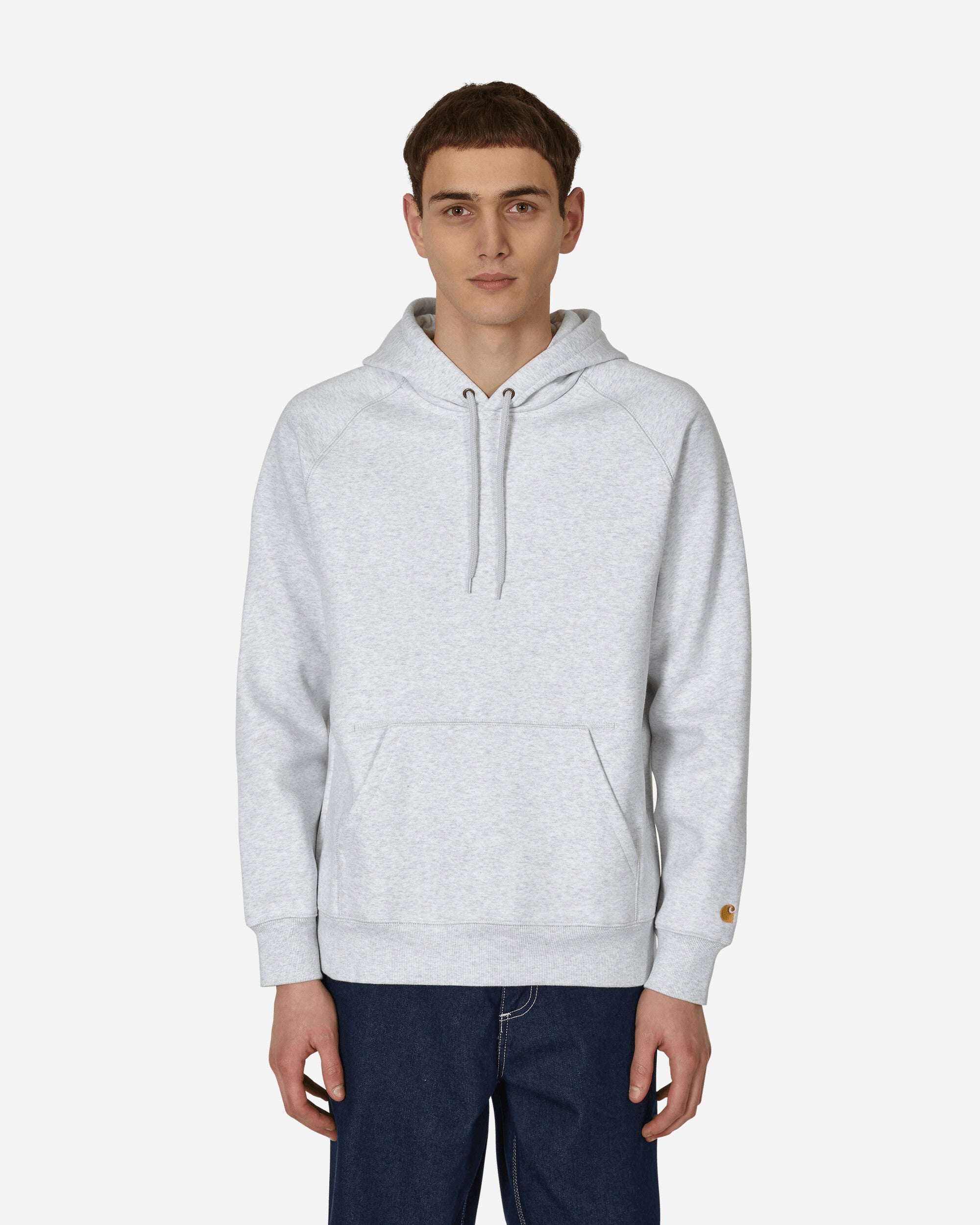 Carhartt WIP Chase Hooded Sweatshirt Grey - Slam Jam® Official Store