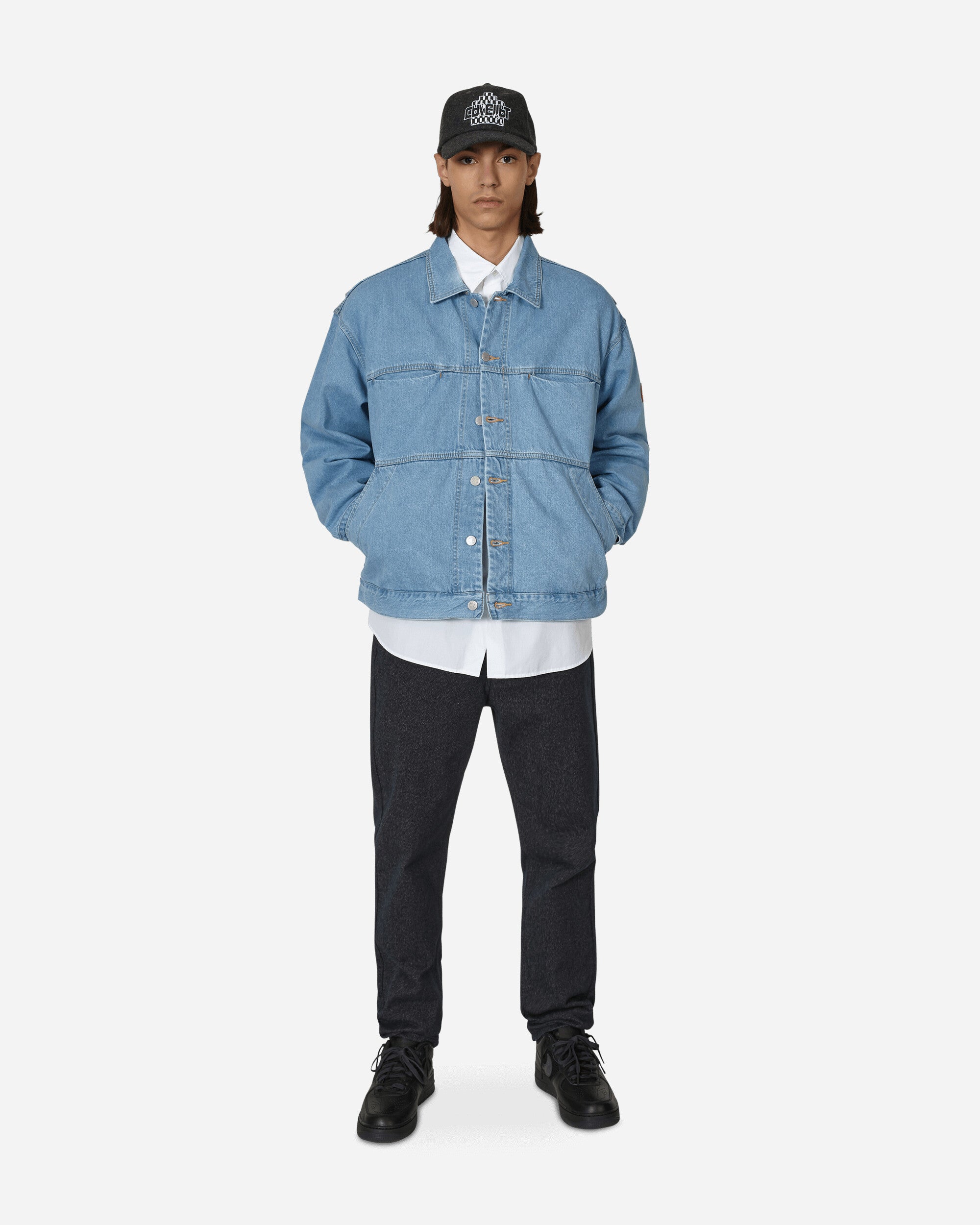 Cav Empt Design Wash Denim Jacket Light Blue - Slam Jam Official Store