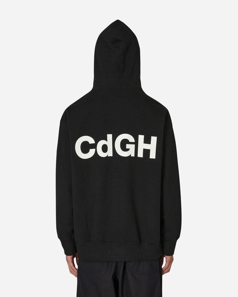 Comme Garçons Homme Zip Hooded Sweatshirt Black Slam Jam Official Store