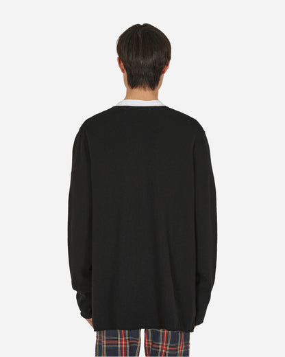 Comme Des Garçons Play Sweat Black Sweatshirts Crewneck P1N068 1