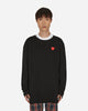 Comme Des Garçons Play Sweat Black Sweatshirts Crewneck P1N068 1
