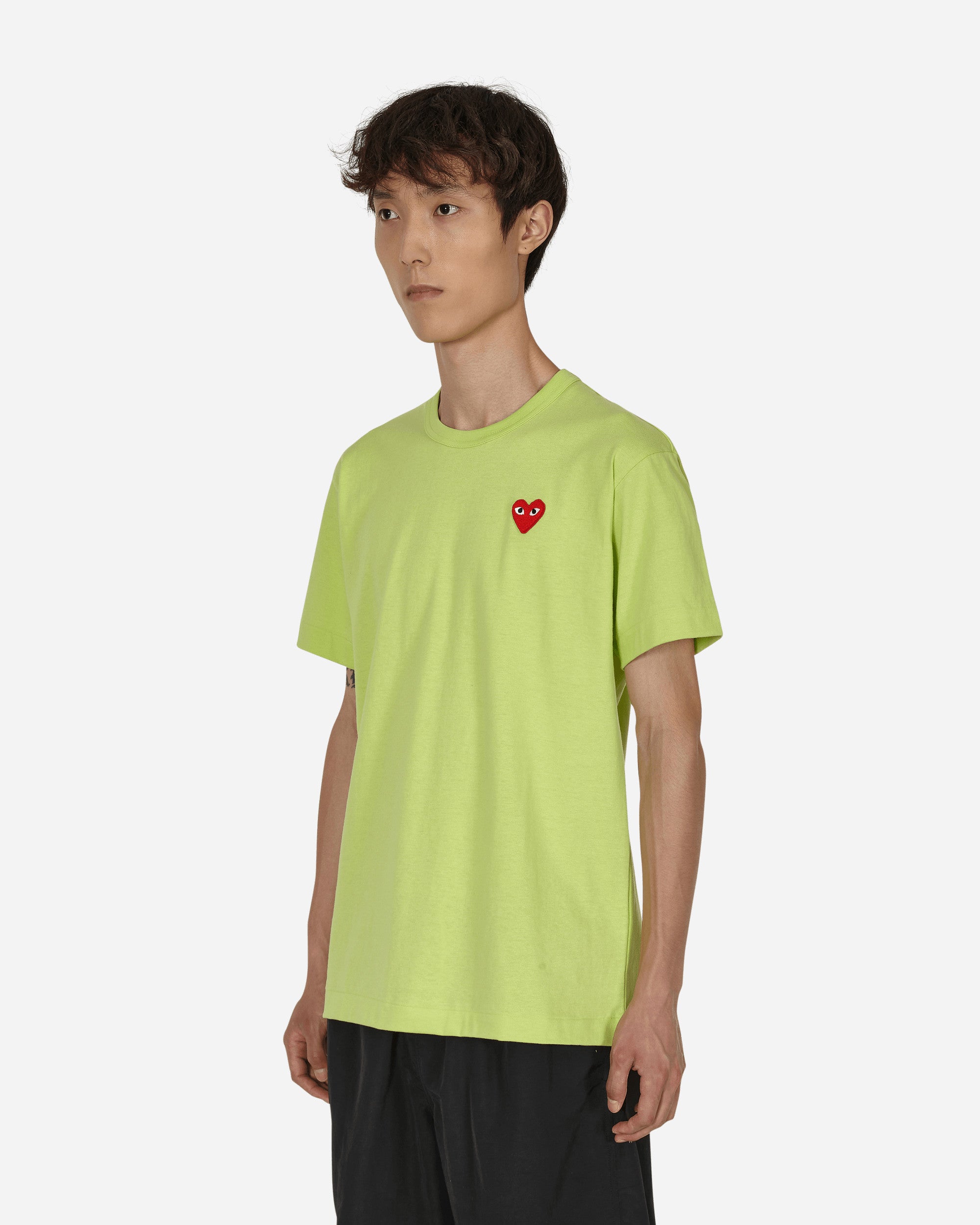 tyk høg Manøvre Comme Des Garçons Play Heart T-Shirt Green - Slam Jam Official Store