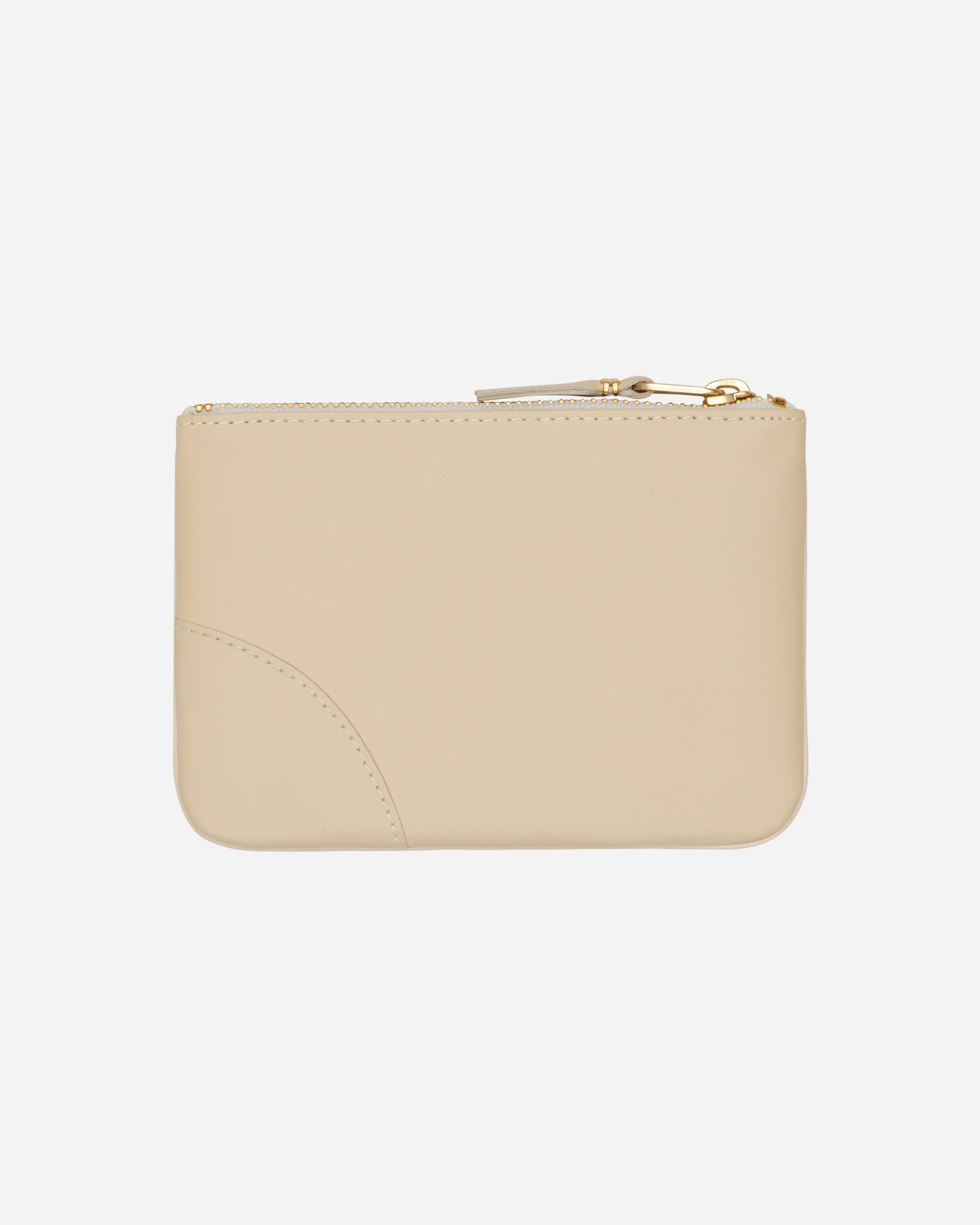 Comme Des Garçons Wallet Classic Line Zip Pouch Beige - Slam Jam