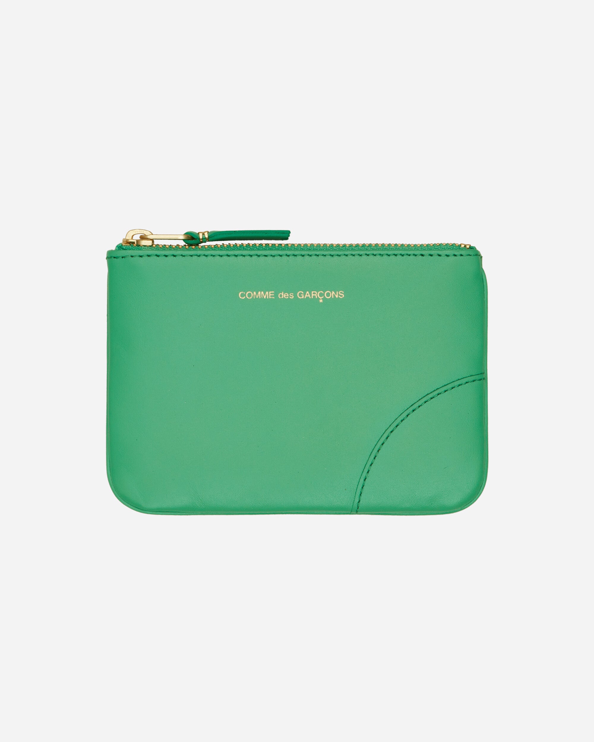 Comme Des Garçons Wallet Classic Line Zip Pouch Green - Slam Jam