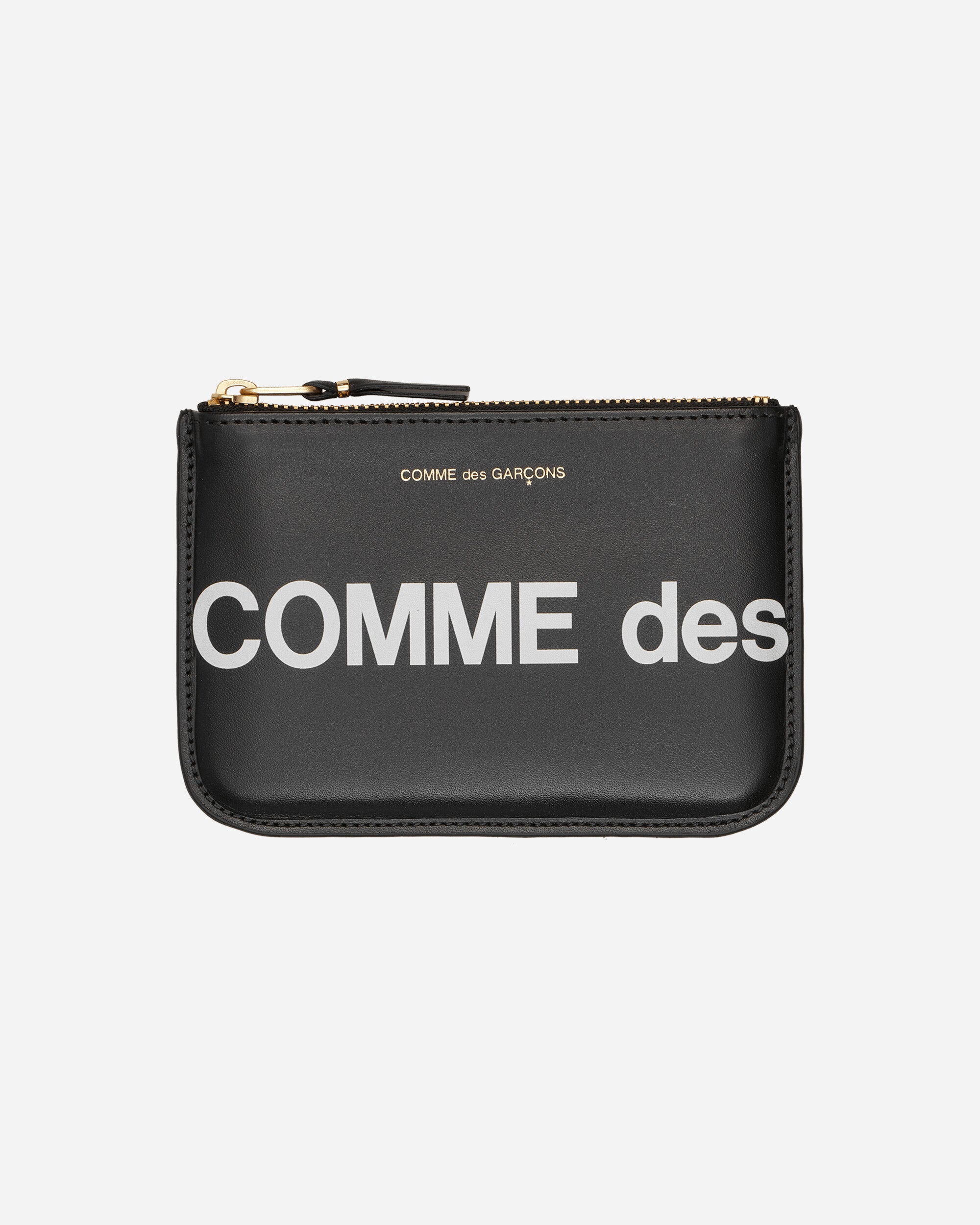 Tilføj til frakobling Ti år Comme Des Garçons Wallet Huge Logo Zip Pouch Black - Slam Jam® Official  Store