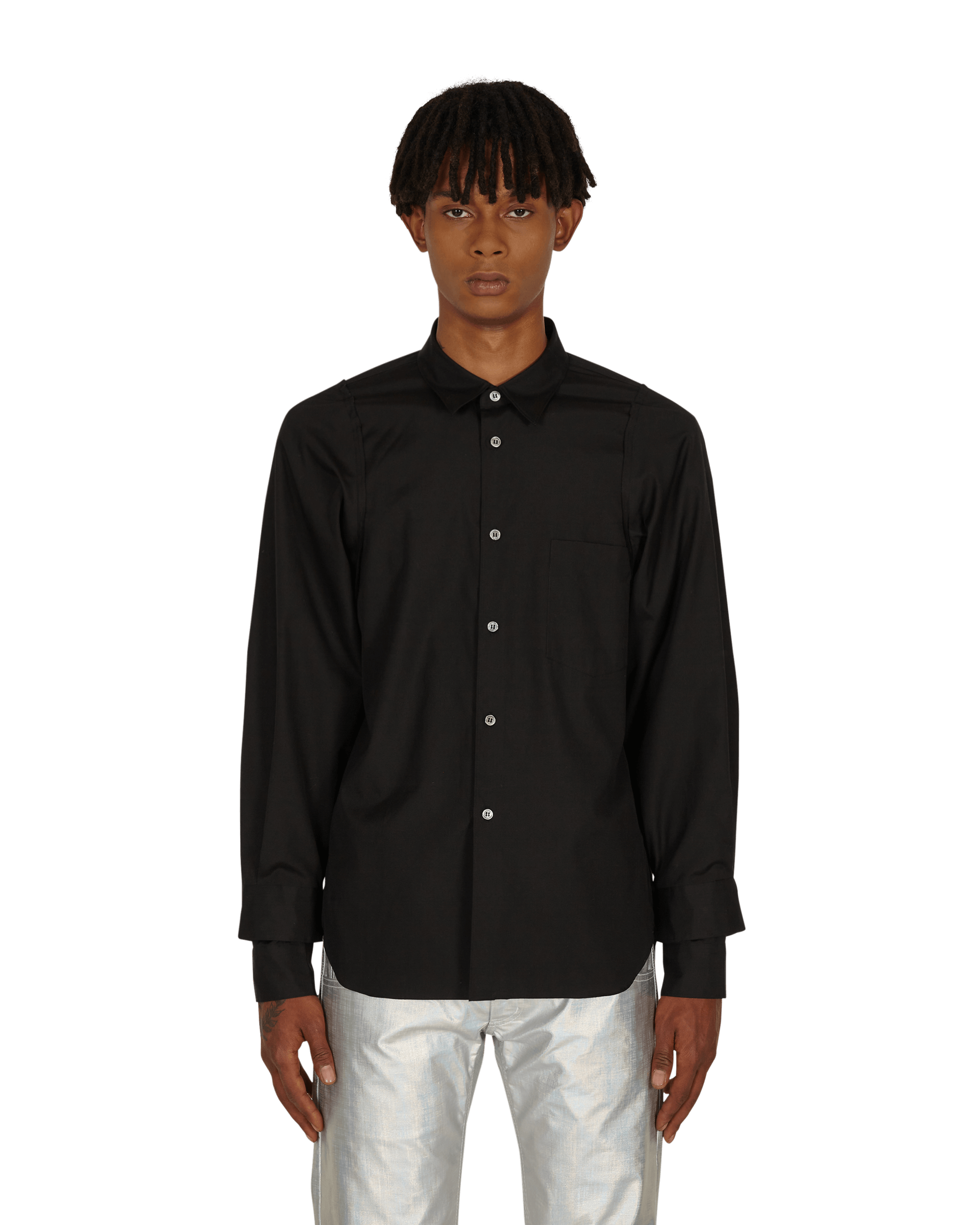 Comme Des Garçons Homme Plus Double Sleeve Detail Shirt Black