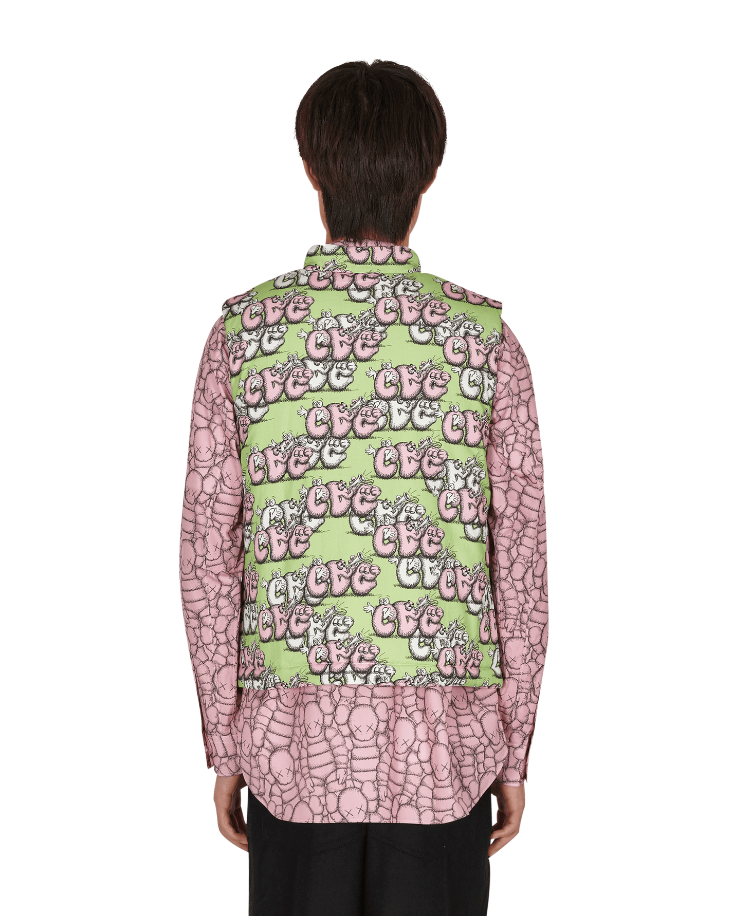 Comme Des Garcons Shirt Woven Print G/B Coats and Jackets Jackets FH-J007-W21 1