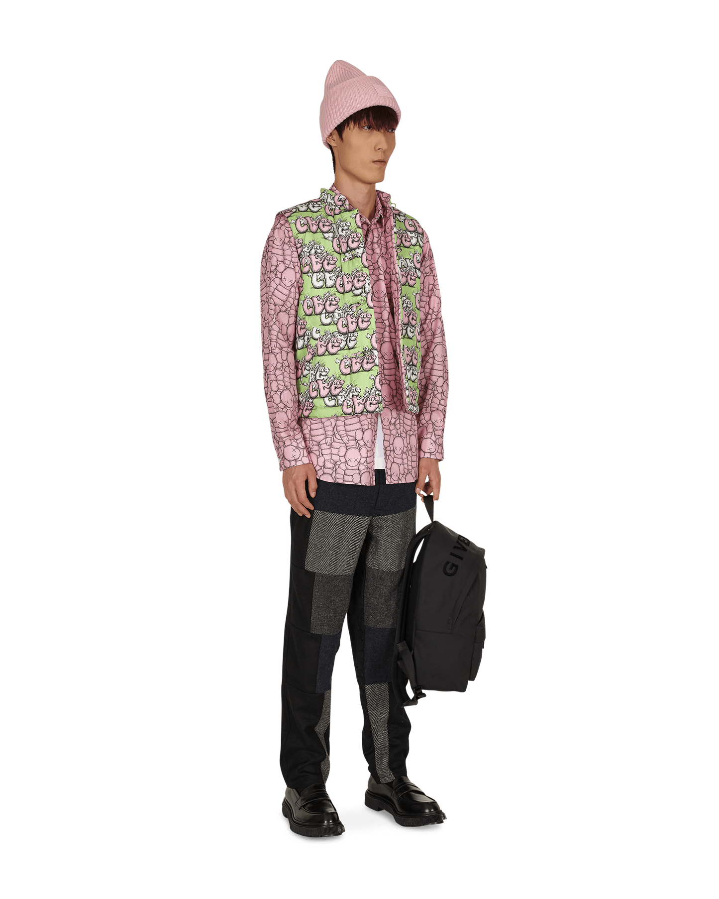 Comme Des Garcons Shirt Woven Print G/B Coats and Jackets Jackets FH-J007-W21 1