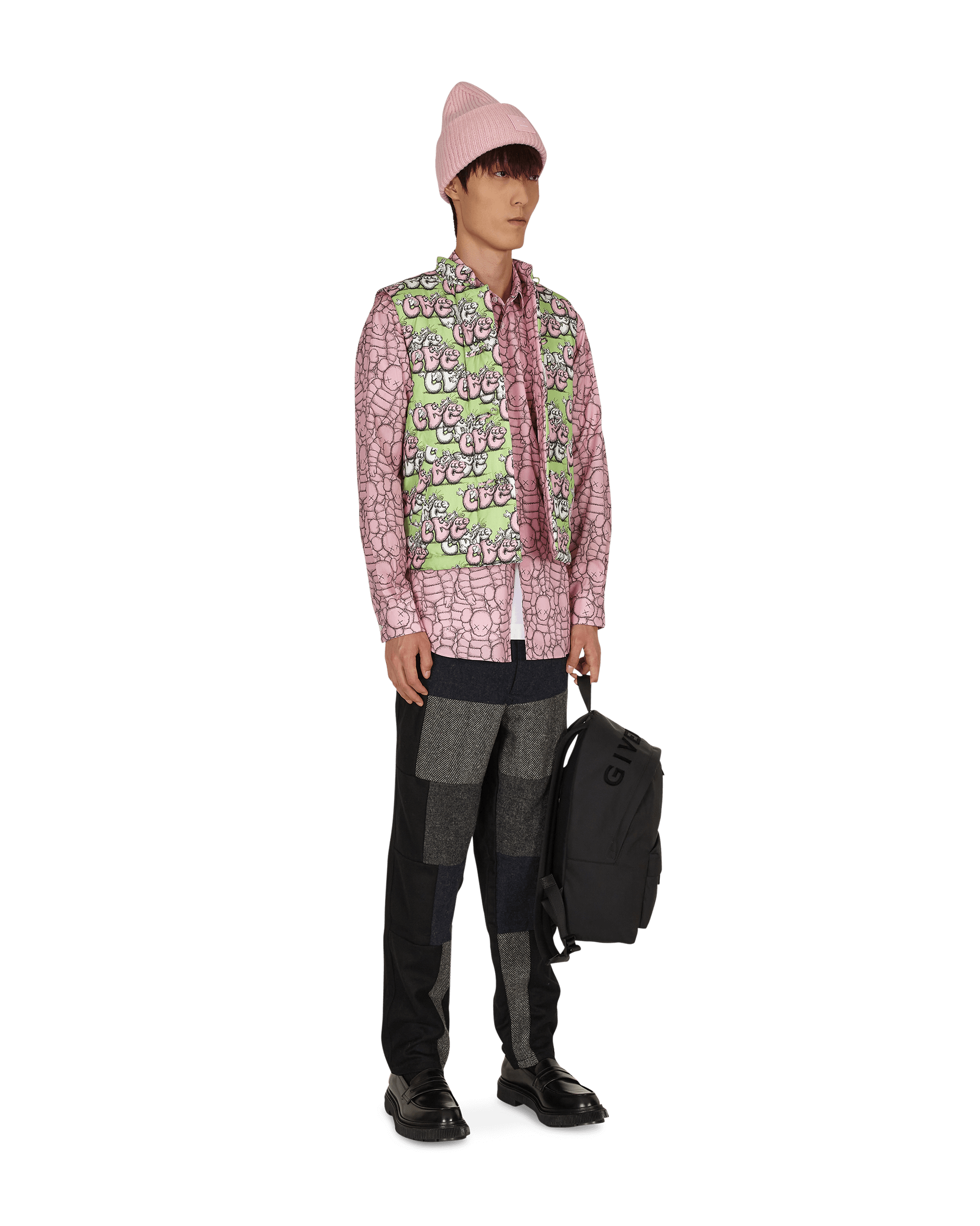 Comme Des Garcons Shirt Woven Print G/B Coats and Jackets Jackets FH-J007-W21 1